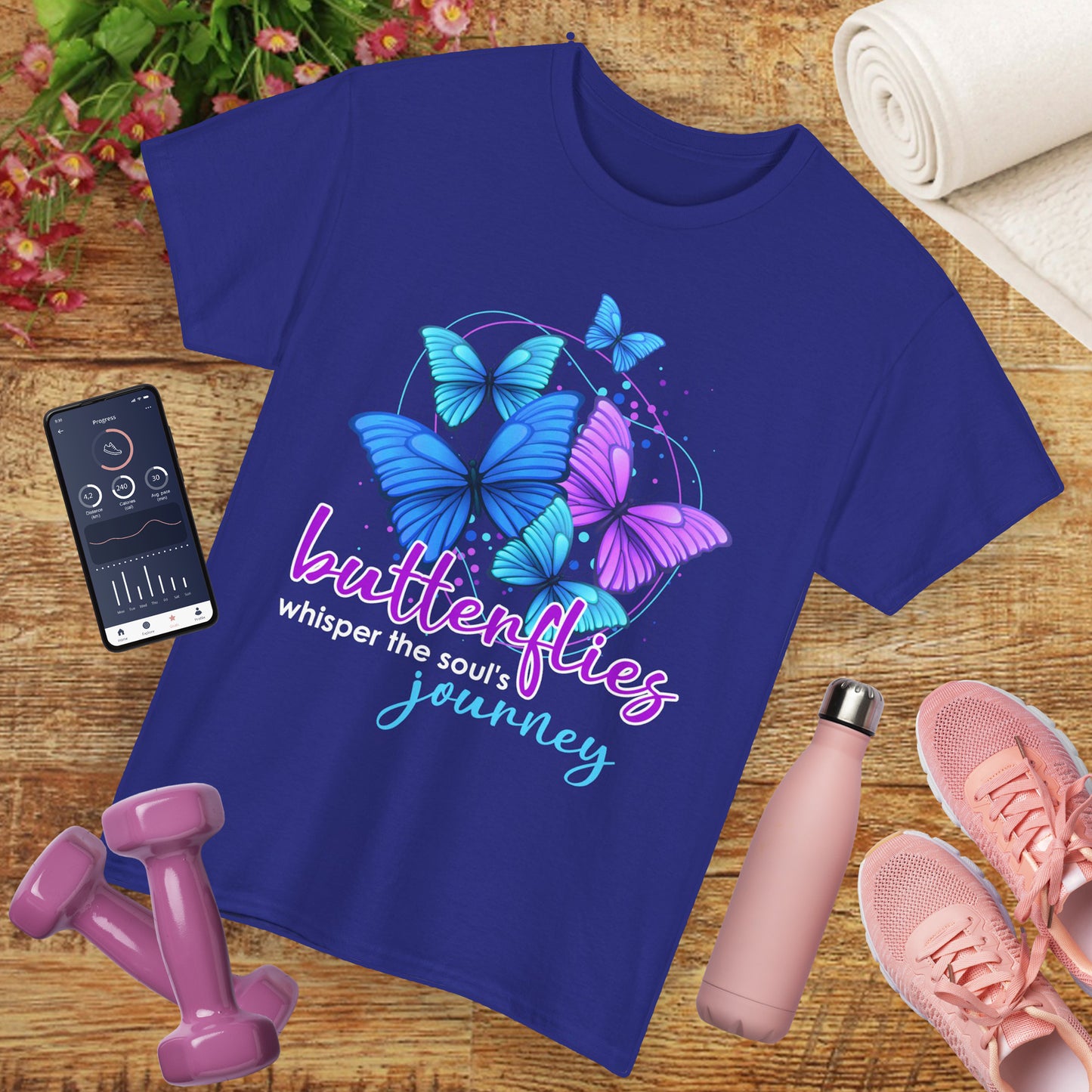 🦋Whisperflight Heavy Cotton Tee - Guided by Grace, Carried by Wings