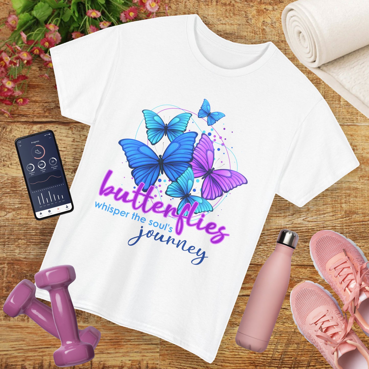 🦋Whisperflight Heavy Cotton Tee - Guided by Grace, Carried by Wings