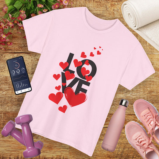 ❤️Love in Every Thread - Heartfelt Cotton Heavy Cotton Tee