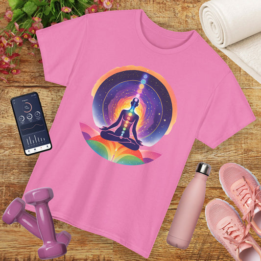 Chakra Universe Heavy Cotton Tee - Awakened Alignment