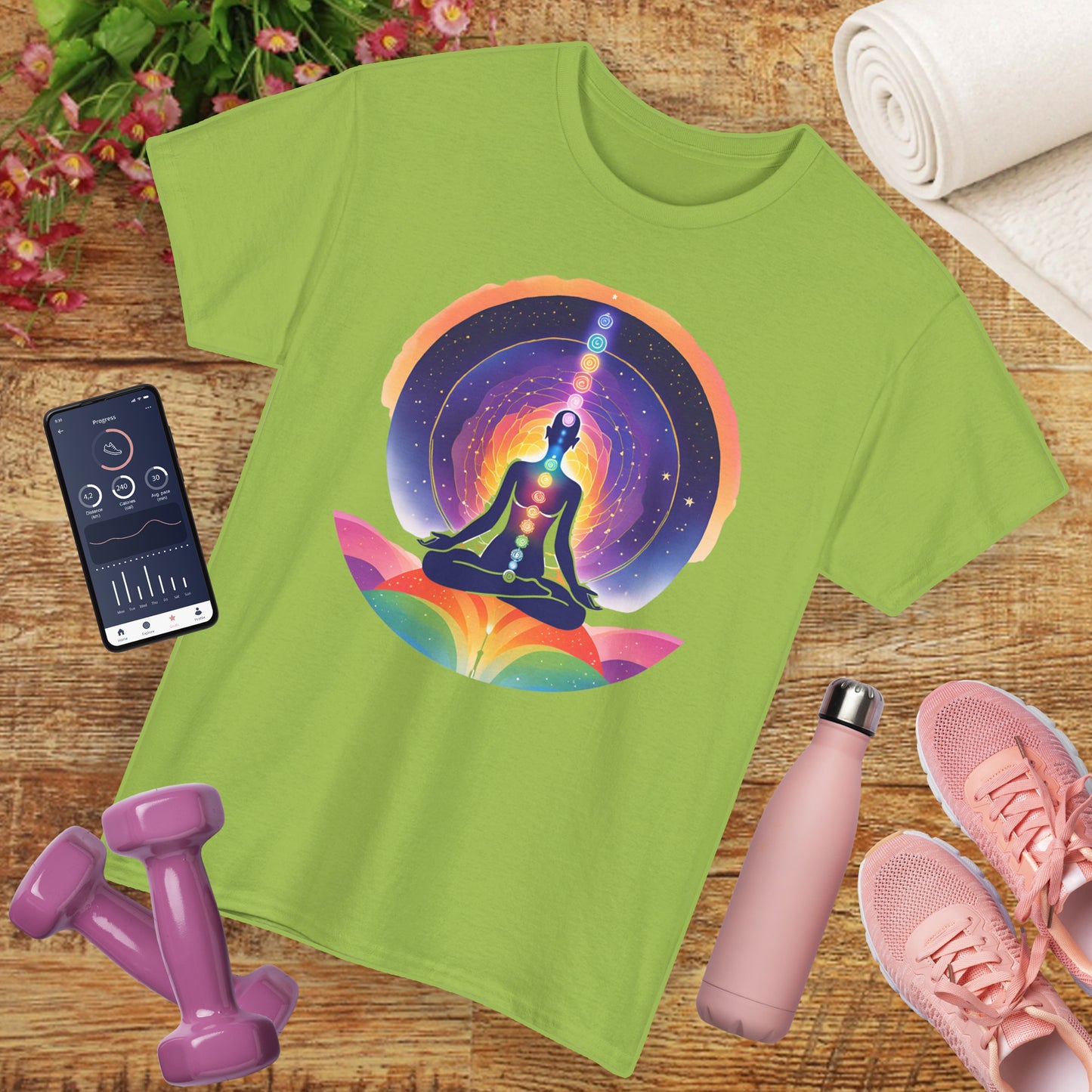 Chakra Universe Heavy Cotton Tee - Awakened Alignment