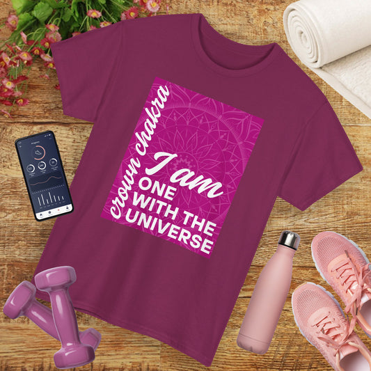 👑Cosmic Unity Heavy Cotton Tee - I Am One with the Universe