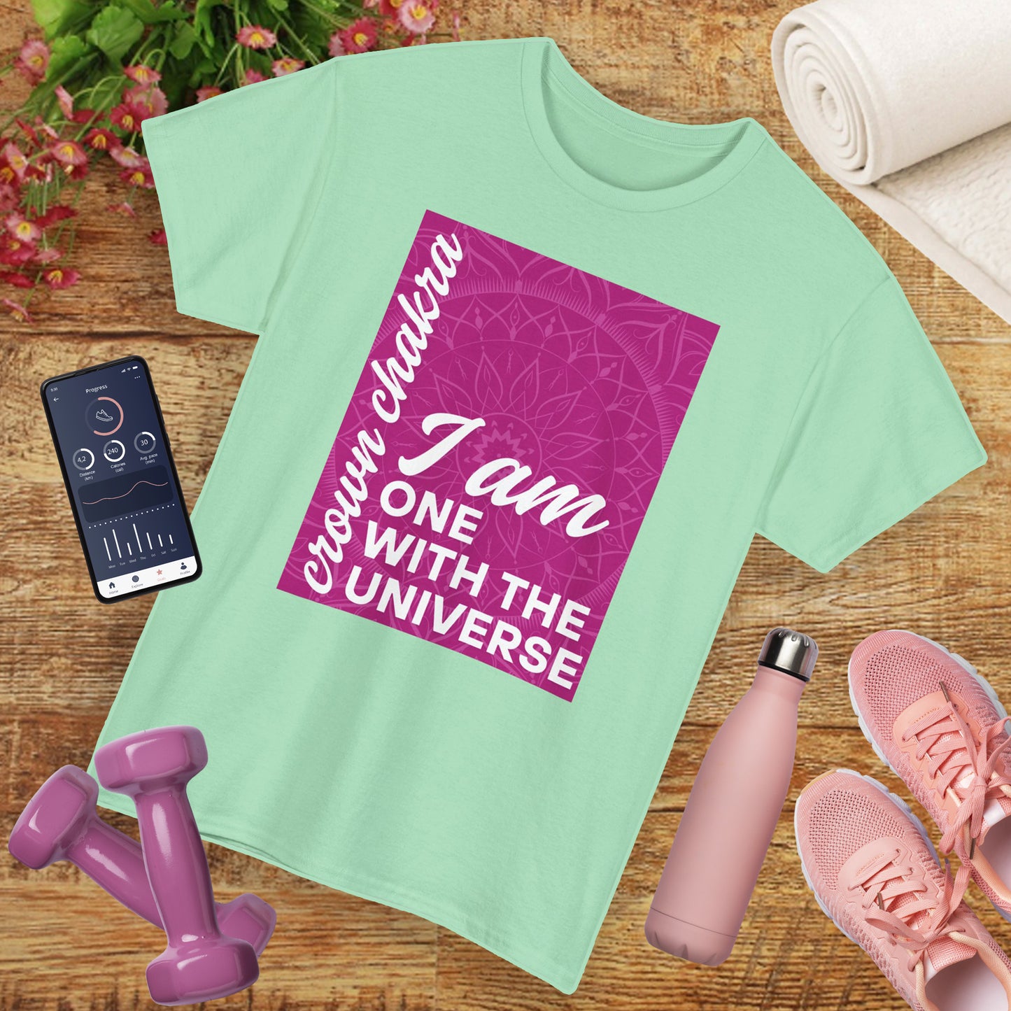 👑Cosmic Unity Heavy Cotton Tee - I Am One with the Universe