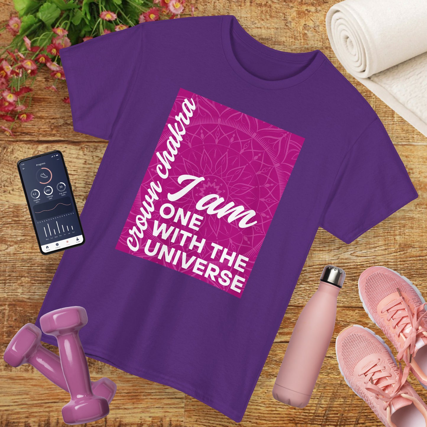 👑Cosmic Unity Heavy Cotton Tee - I Am One with the Universe