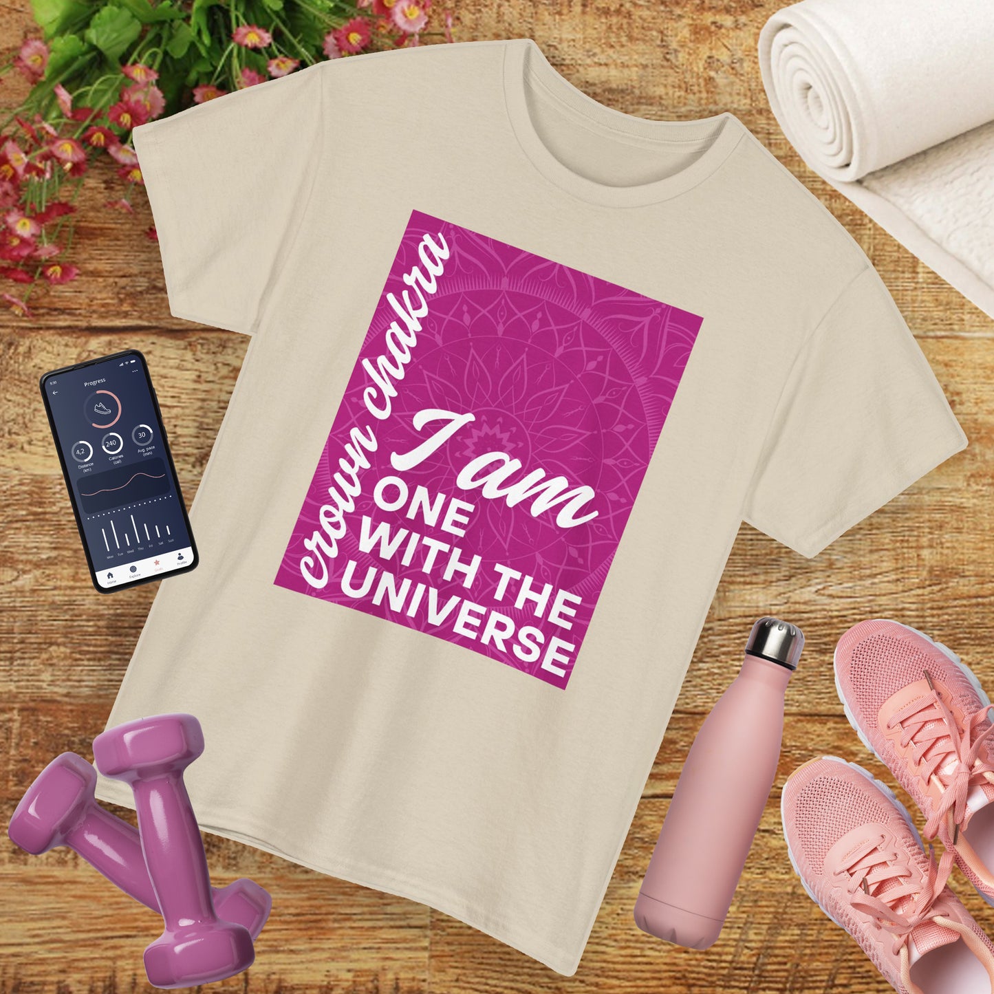 👑Cosmic Unity Heavy Cotton Tee - I Am One with the Universe