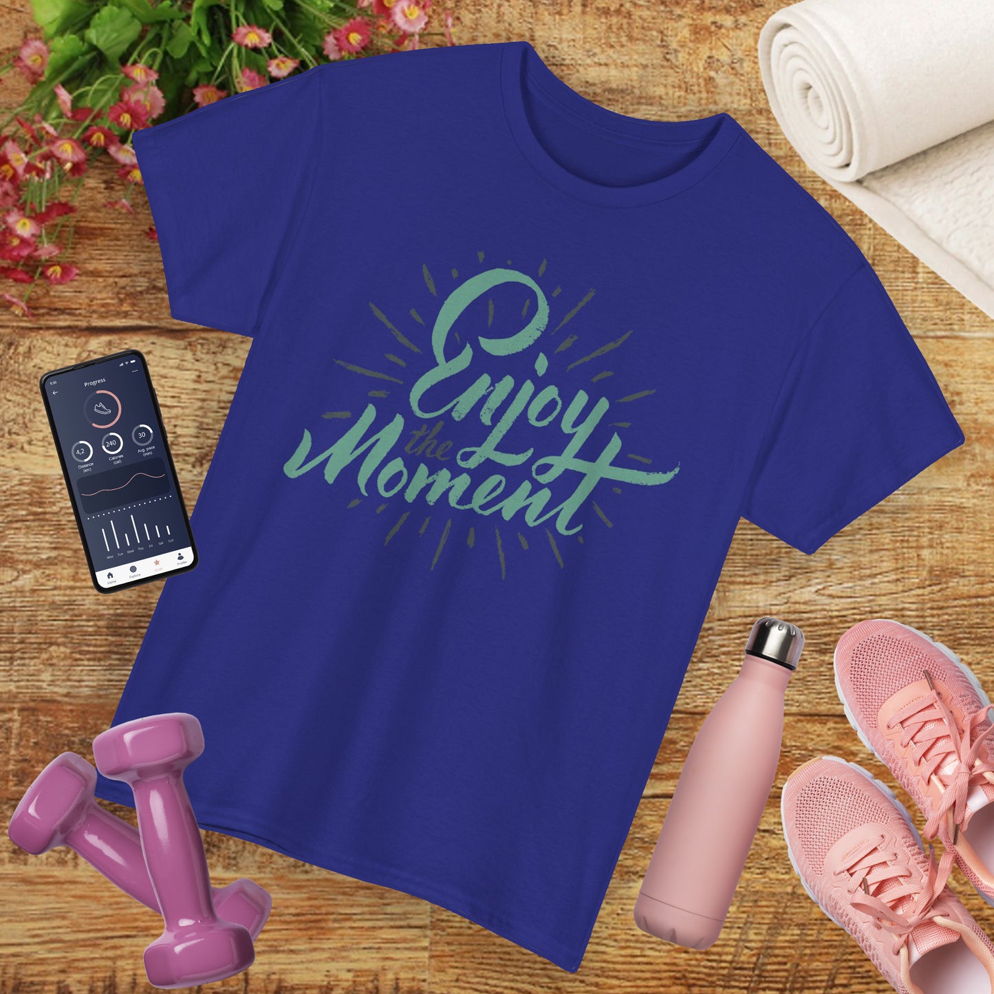 Savor the Now  - “Enjoy the Moment” Heavy Cotton Tee