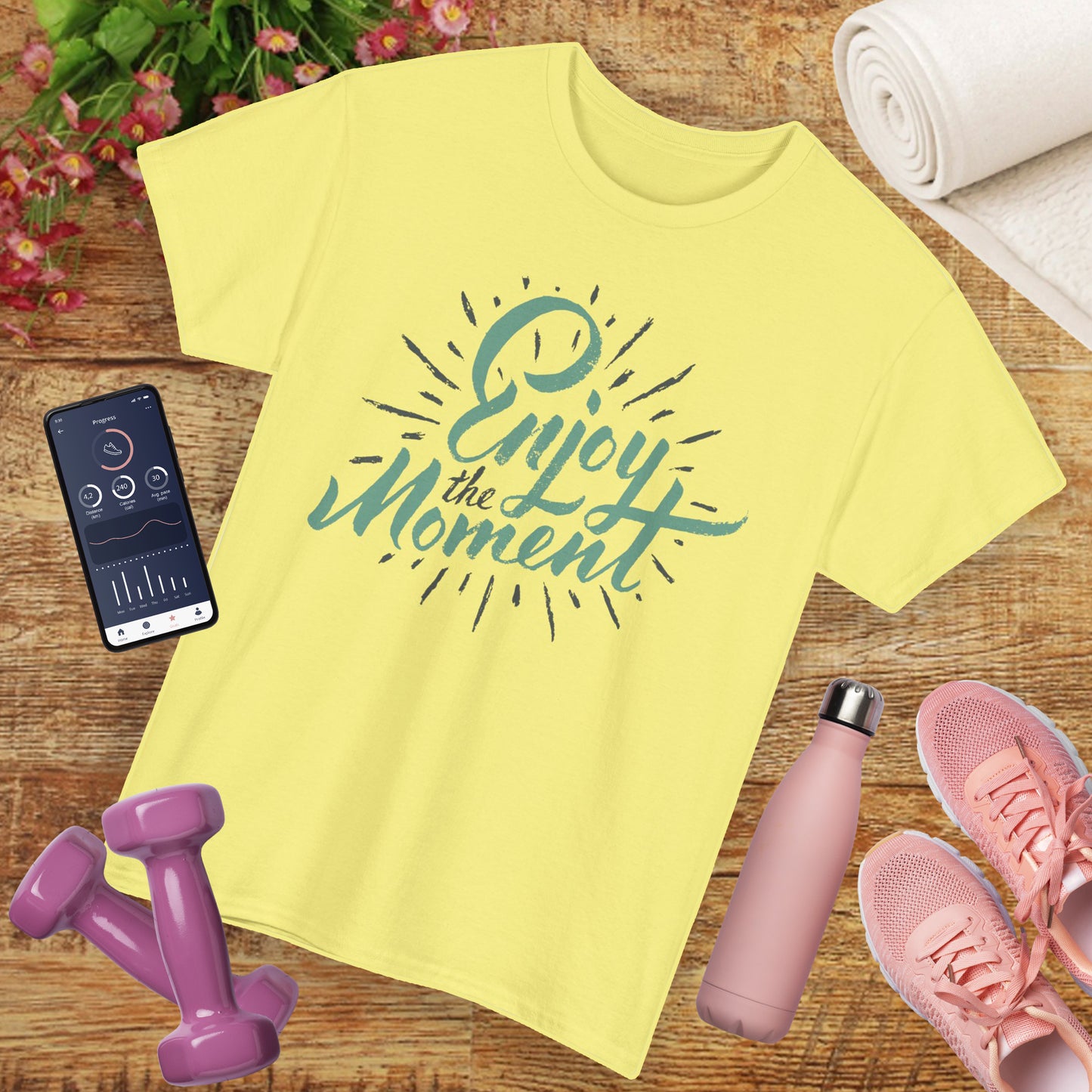 Savor the Now  - “Enjoy the Moment” Heavy Cotton Tee