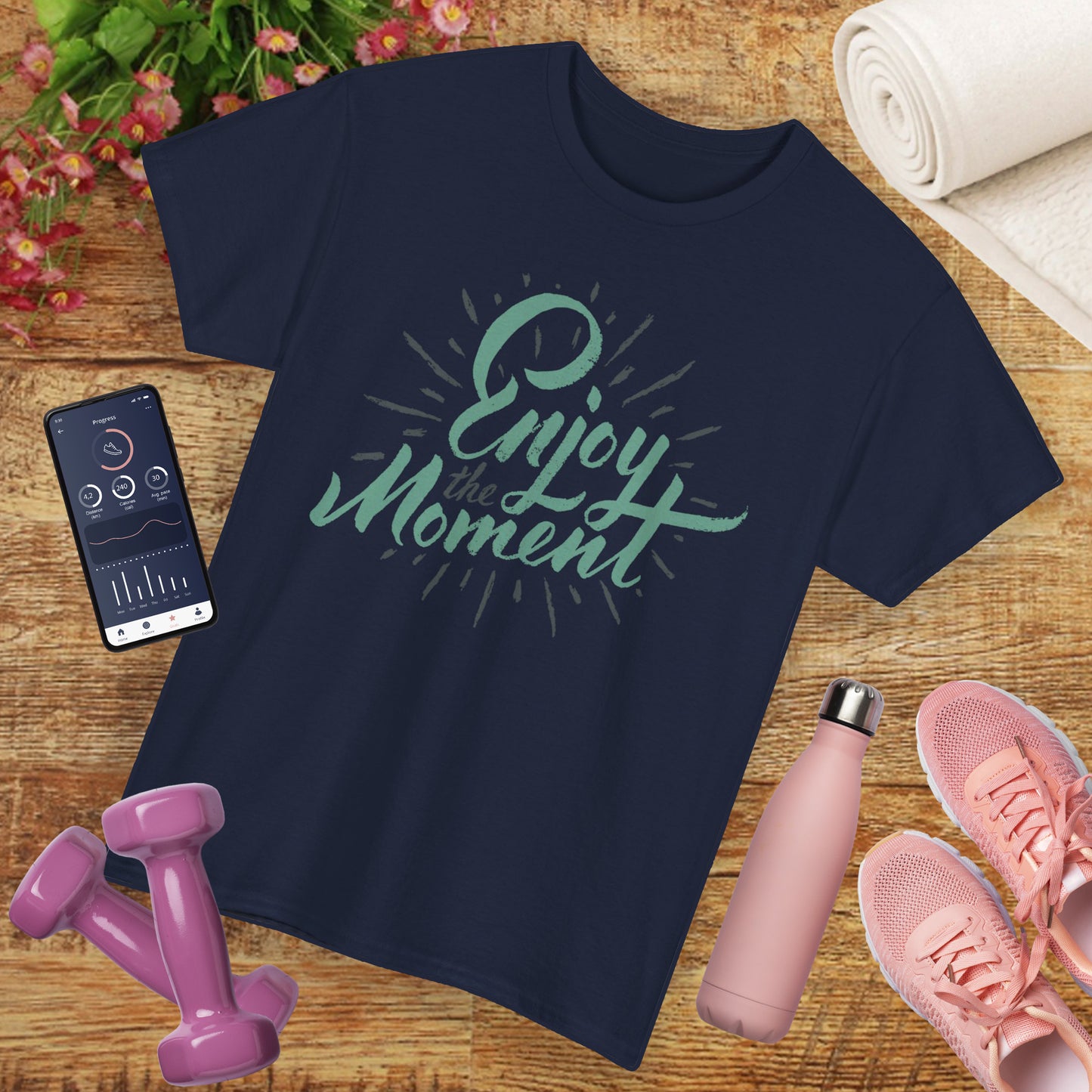 Savor the Now  - “Enjoy the Moment” Heavy Cotton Tee