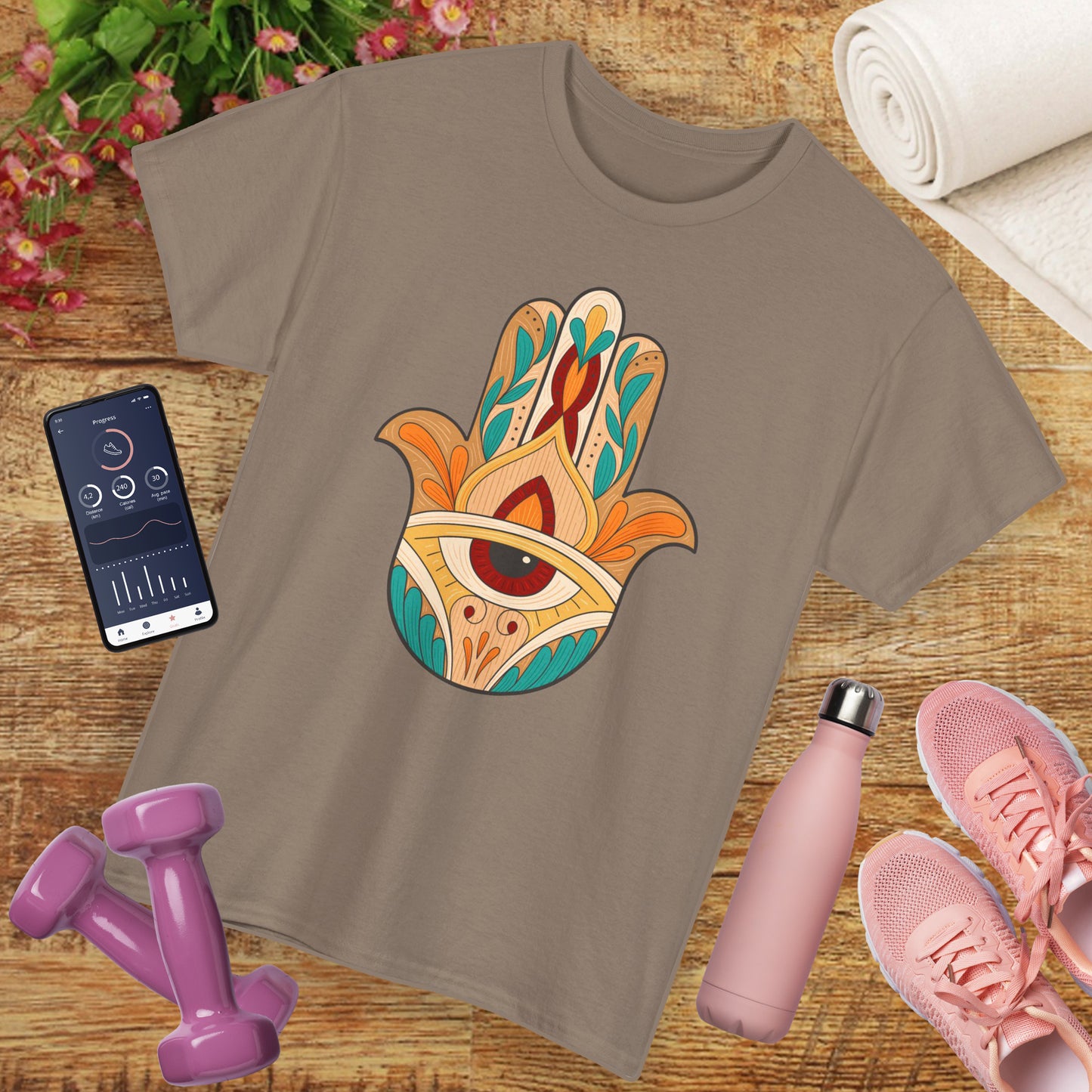 Sacred Shield Heavy Cotton Tee - Protection in Every Step