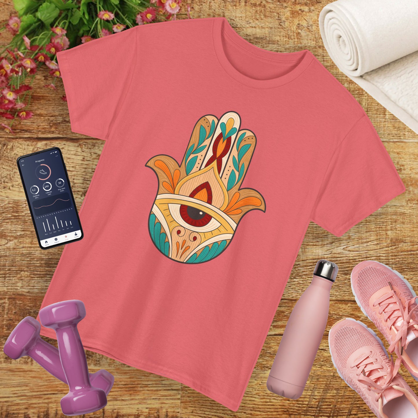 Sacred Shield Heavy Cotton Tee - Protection in Every Step