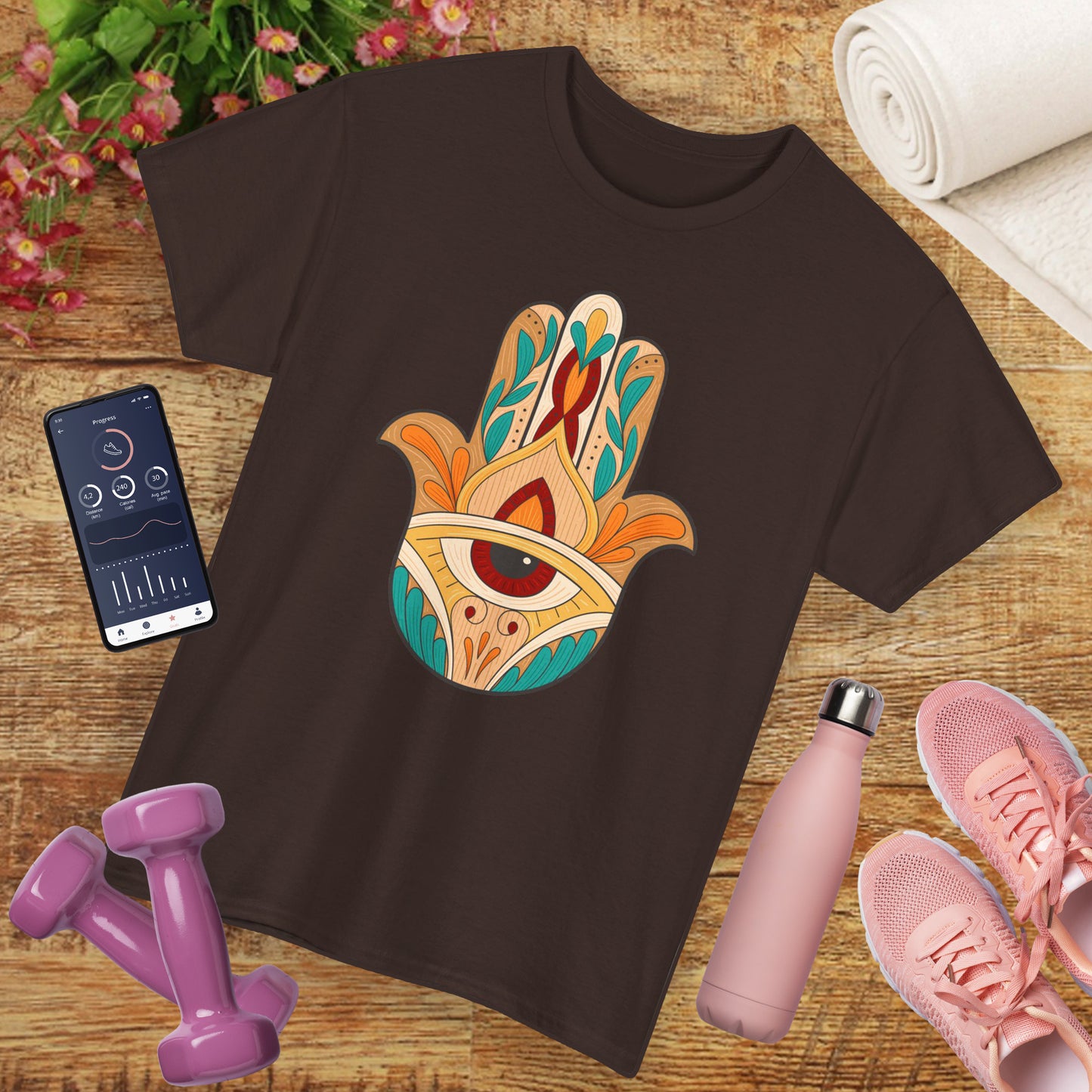 Sacred Shield Heavy Cotton Tee - Protection in Every Step