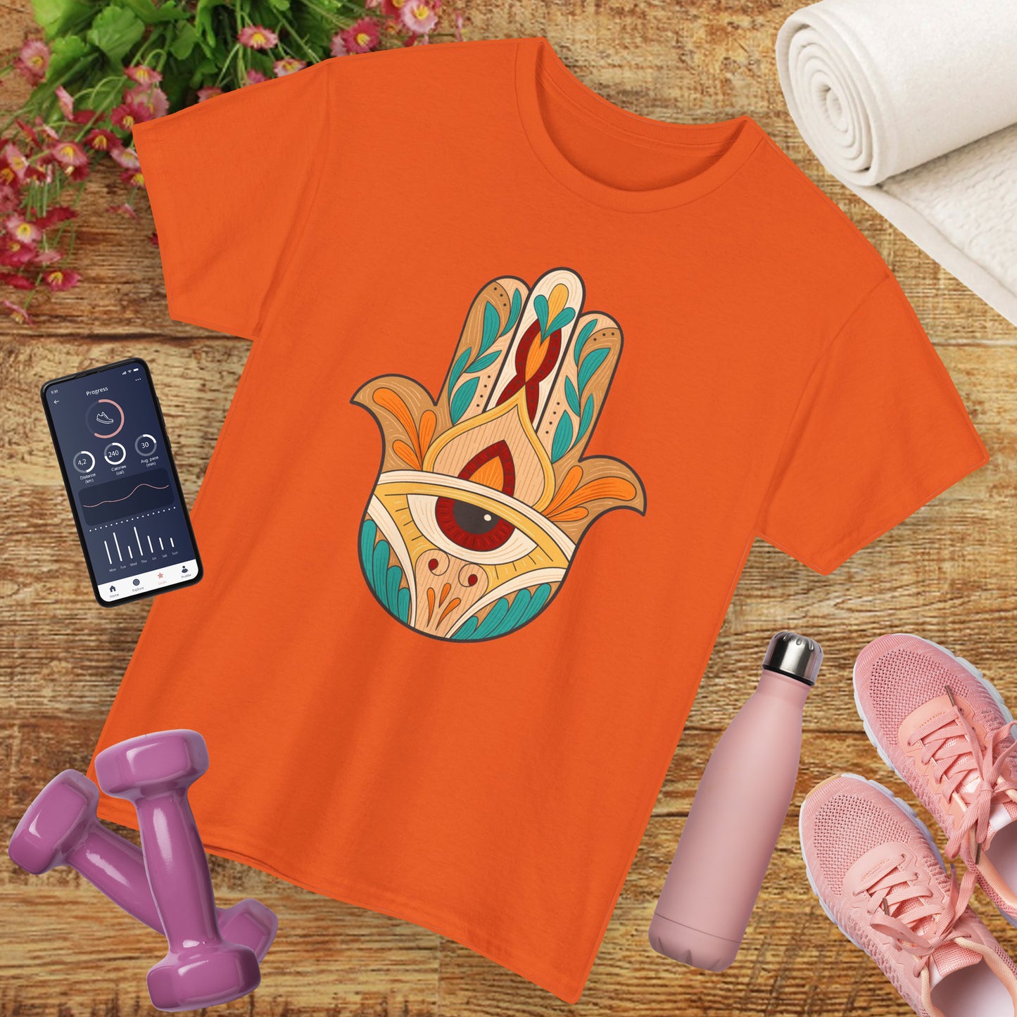 Sacred Shield Heavy Cotton Tee - Protection in Every Step