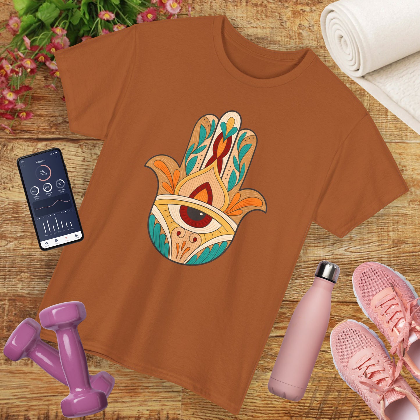 Sacred Shield Heavy Cotton Tee - Protection in Every Step