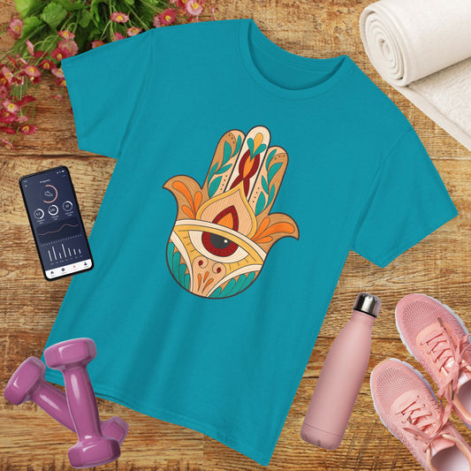 Sacred Shield Heavy Cotton Tee - Protection in Every Step