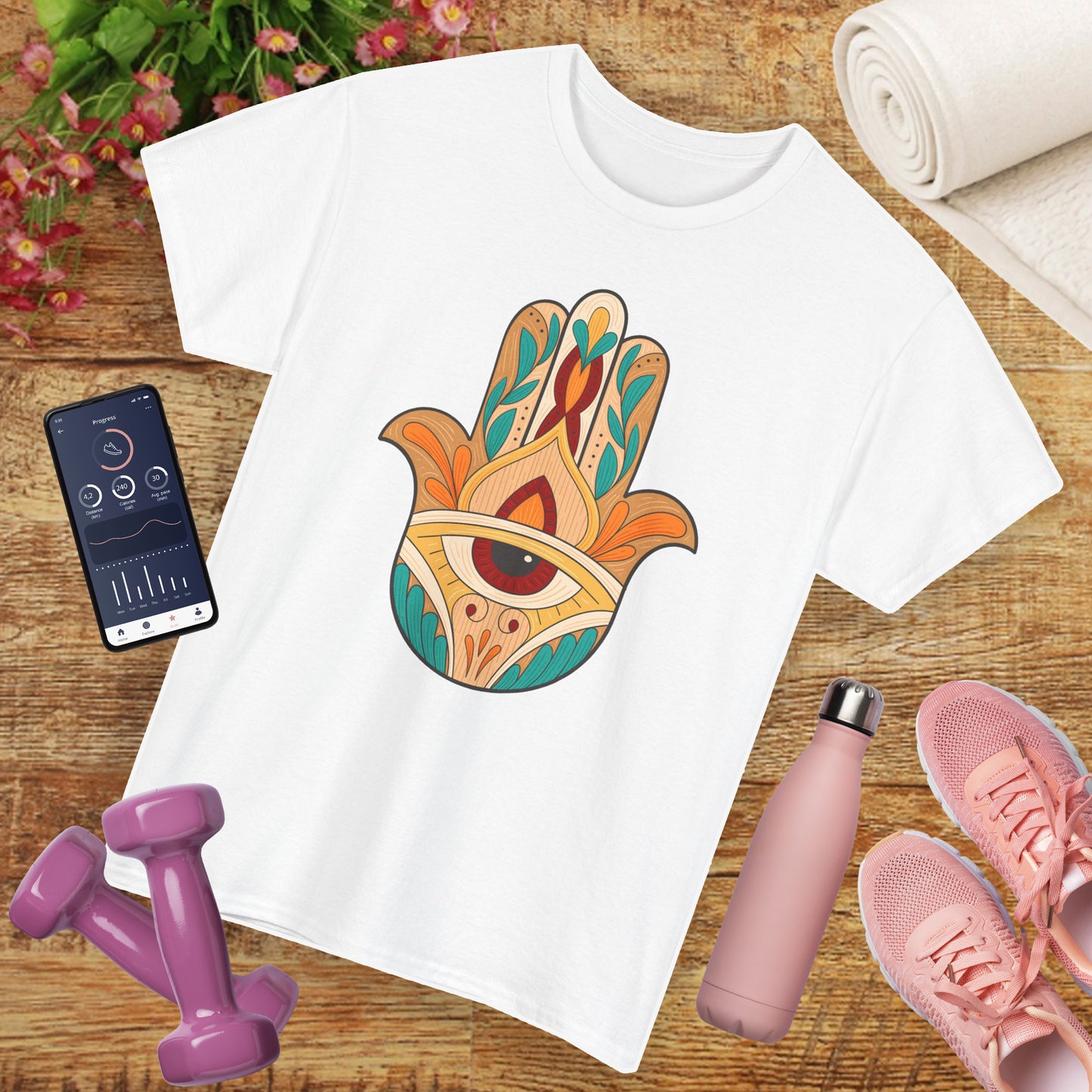 Sacred Shield Heavy Cotton Tee - Protection in Every Step