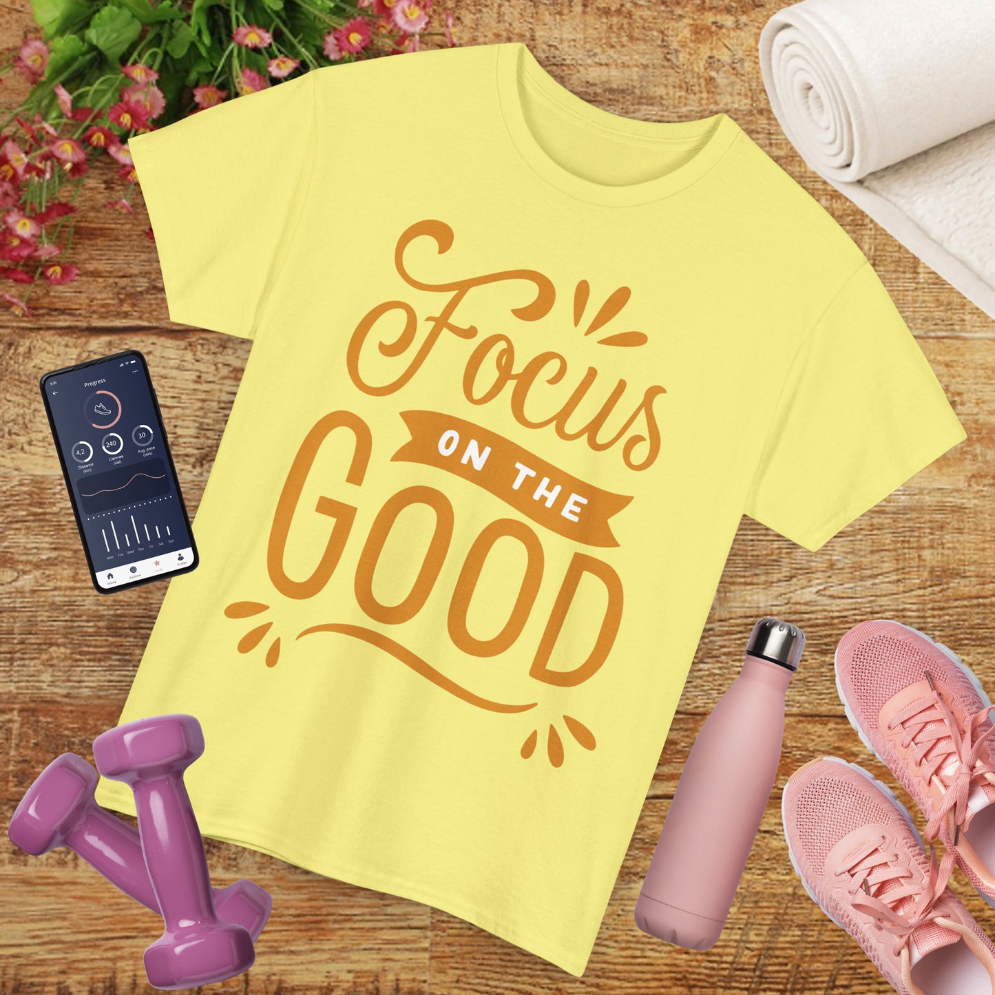 🌞"Goodness Lens" Heavy Cotton Tee - Where Intention Flows, Joy Grows