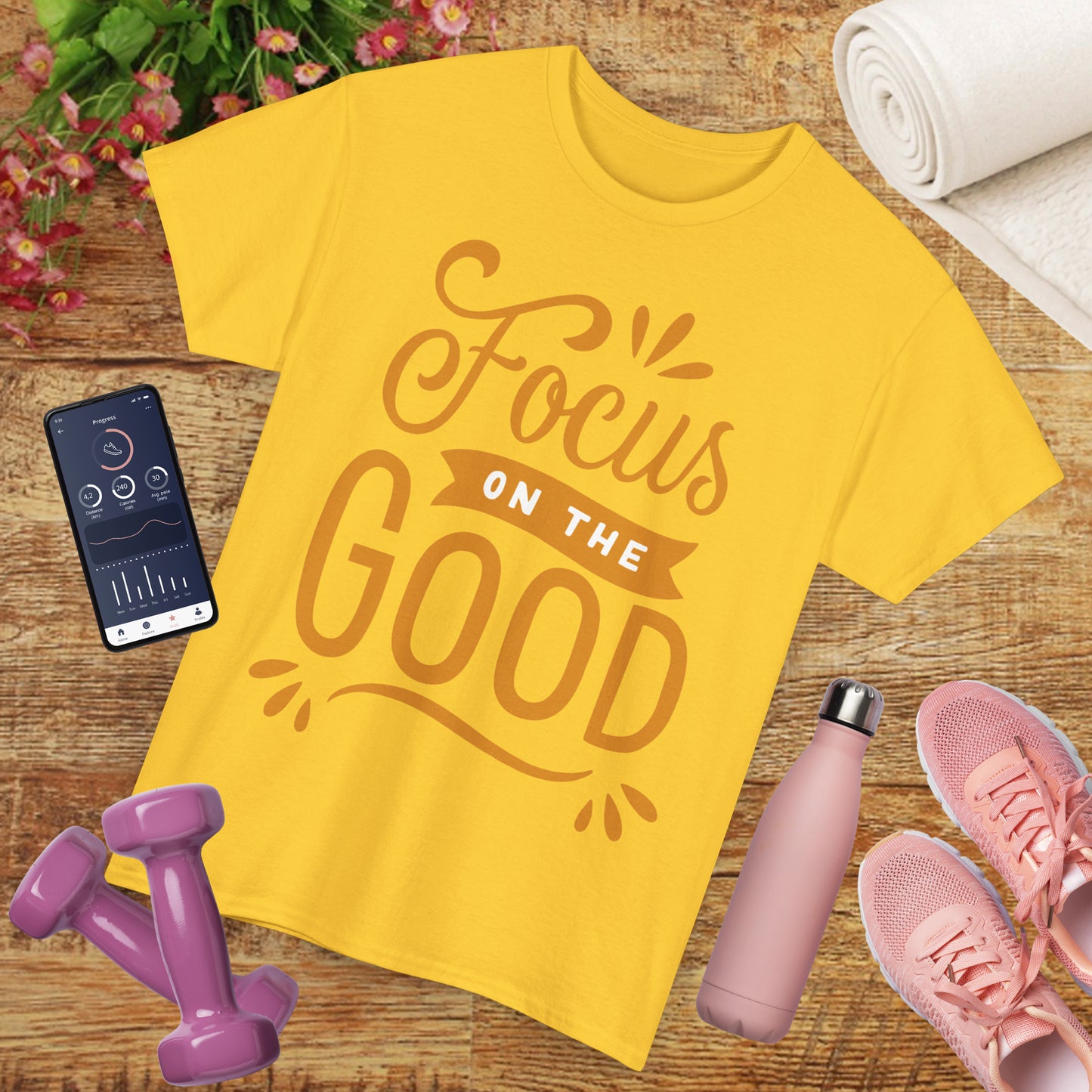 🌞"Goodness Lens" Heavy Cotton Tee - Where Intention Flows, Joy Grows