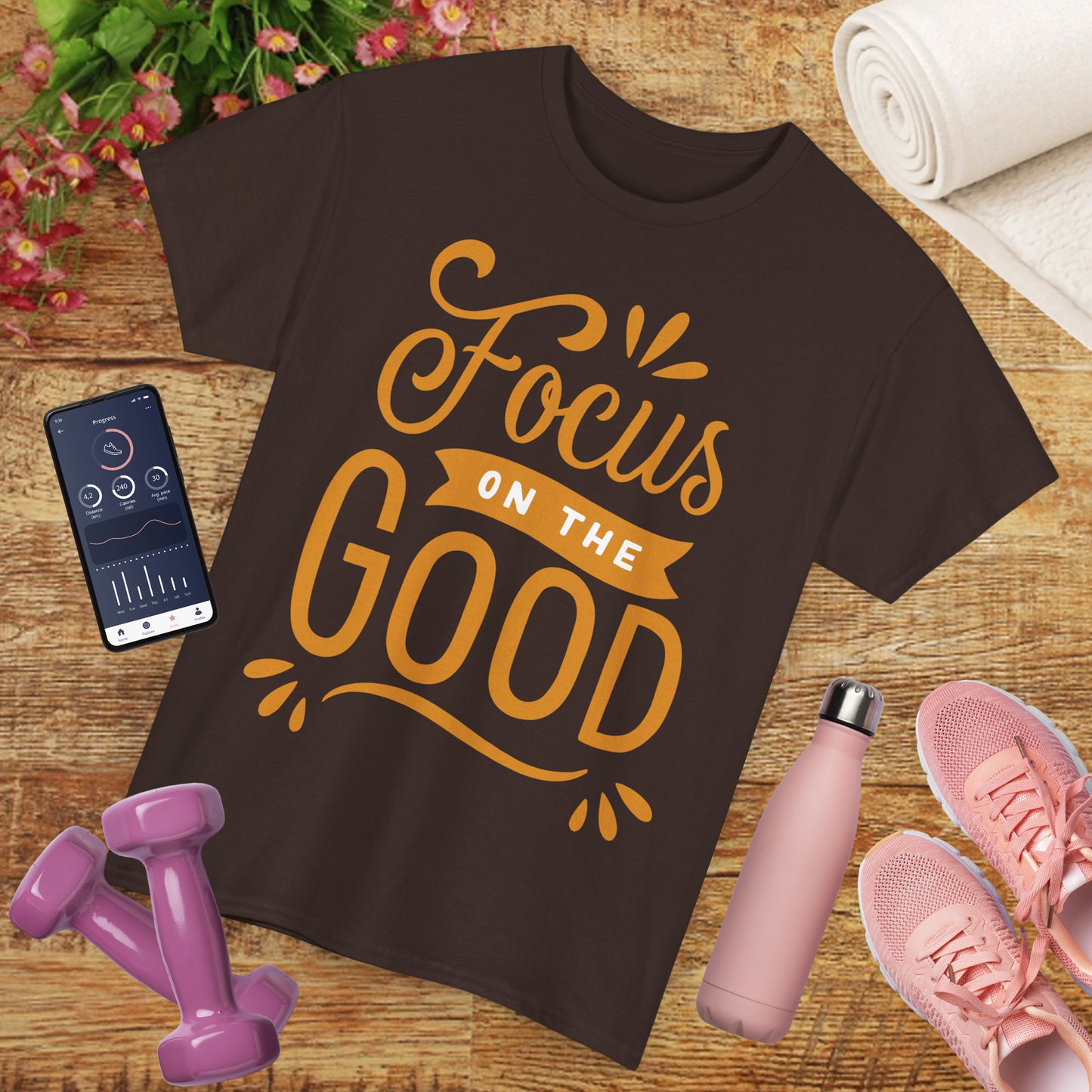 🌞"Goodness Lens" Heavy Cotton Tee - Where Intention Flows, Joy Grows