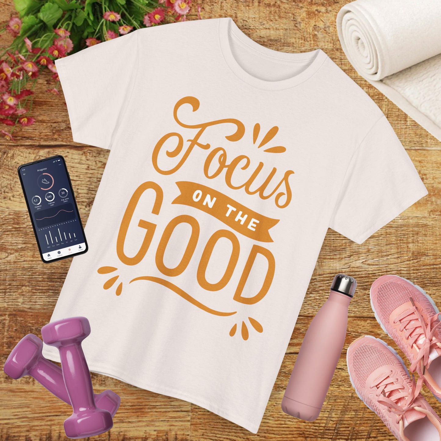 🌞"Goodness Lens" Heavy Cotton Tee - Where Intention Flows, Joy Grows