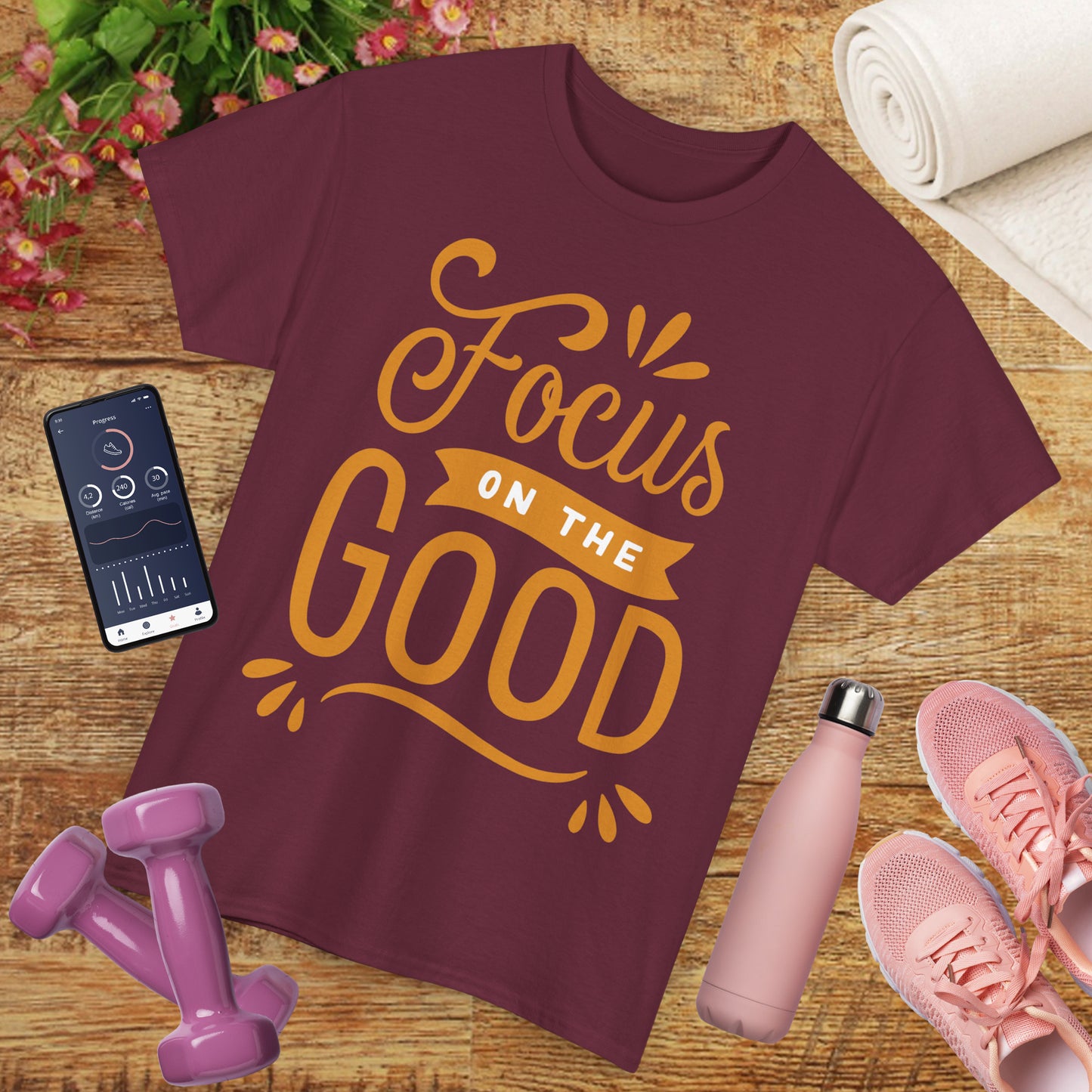 🌞"Goodness Lens" Heavy Cotton Tee - Where Intention Flows, Joy Grows