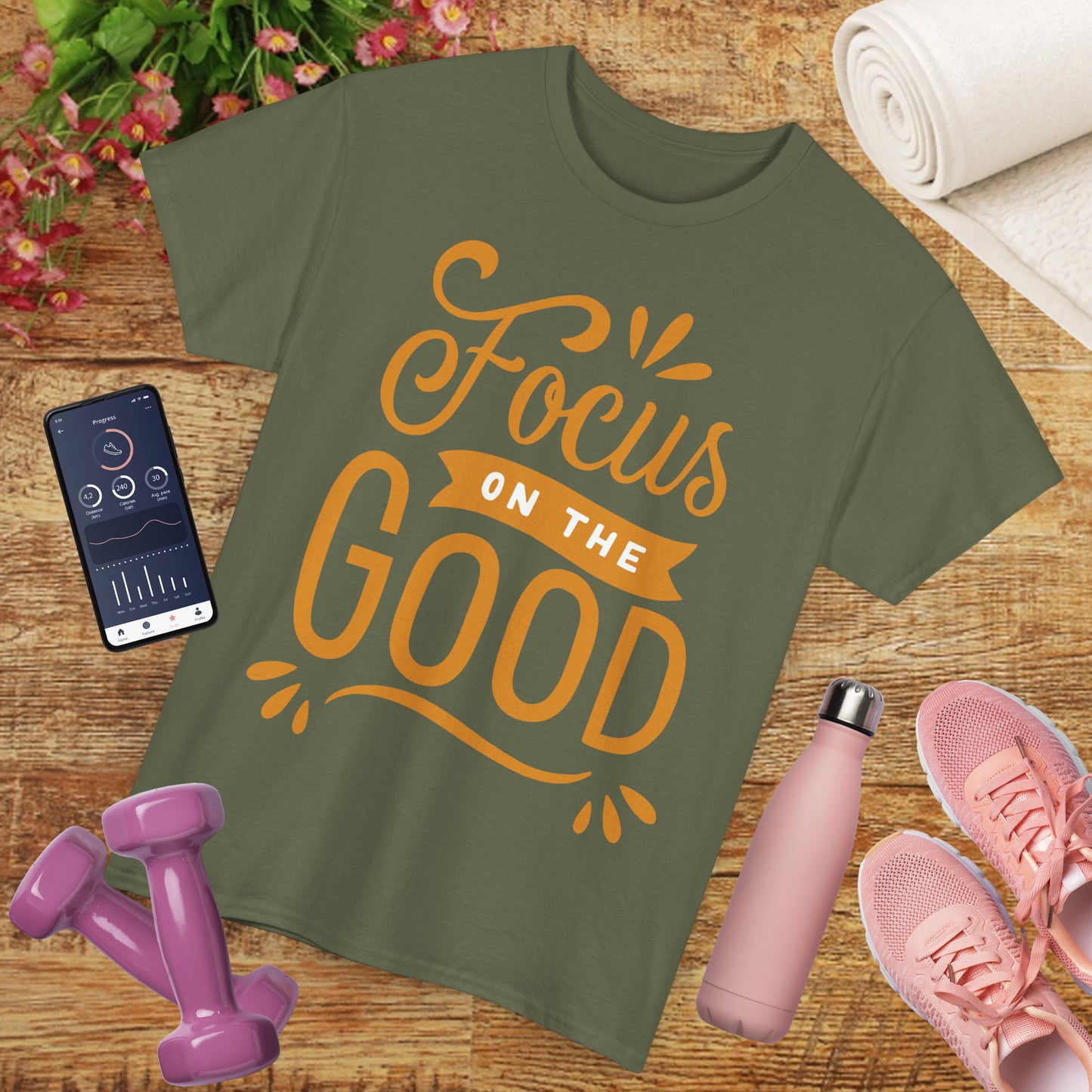 🌞"Goodness Lens" Heavy Cotton Tee - Where Intention Flows, Joy Grows