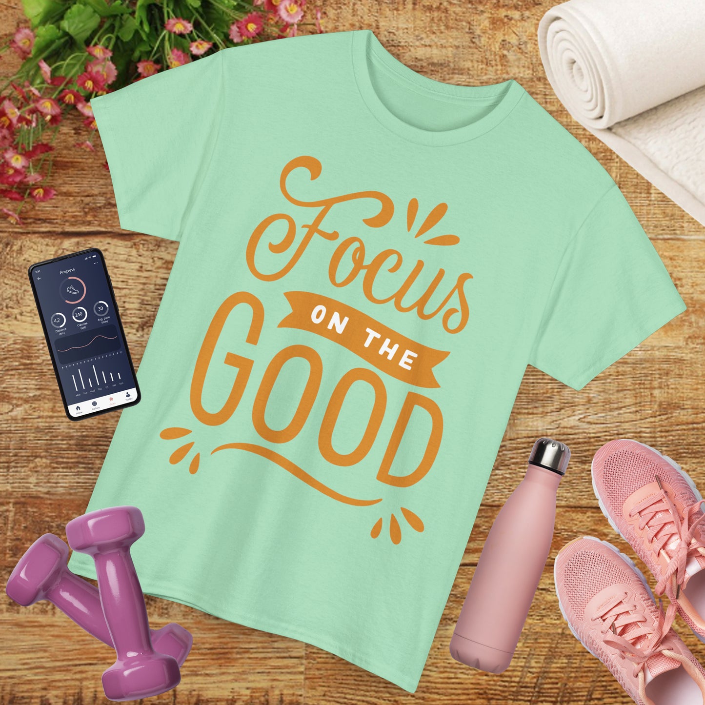 🌞"Goodness Lens" Heavy Cotton Tee - Where Intention Flows, Joy Grows