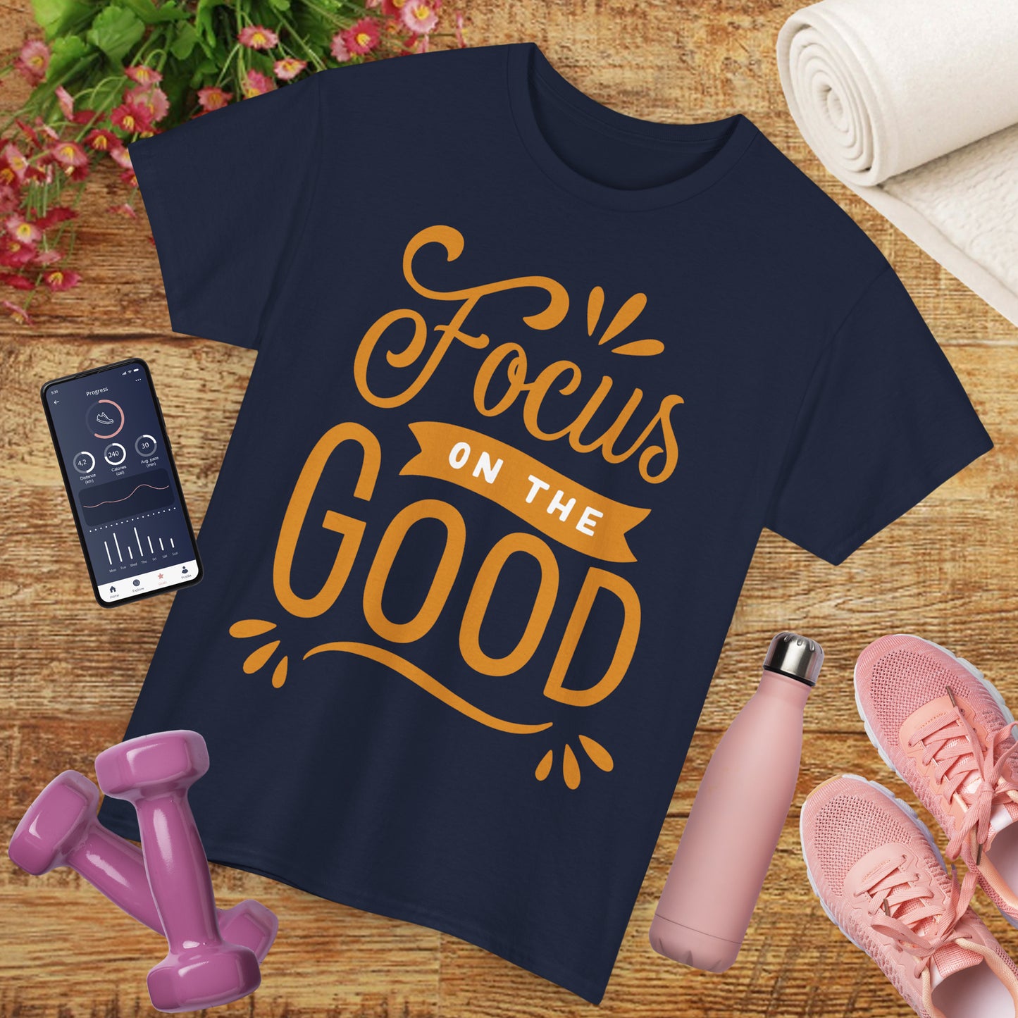 🌞"Goodness Lens" Heavy Cotton Tee - Where Intention Flows, Joy Grows