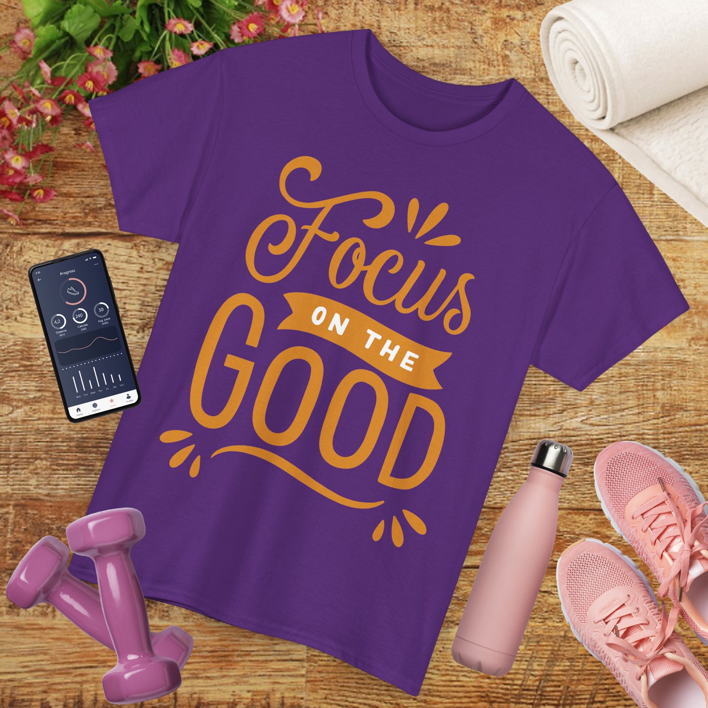 🌞"Goodness Lens" Heavy Cotton Tee - Where Intention Flows, Joy Grows