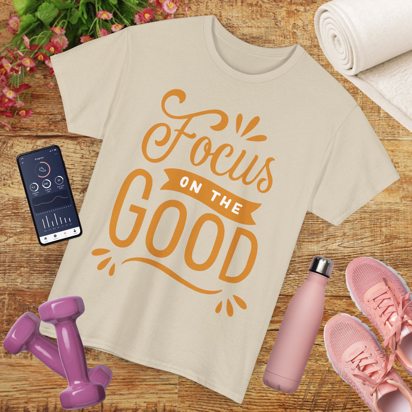 🌞"Goodness Lens" Heavy Cotton Tee - Where Intention Flows, Joy Grows