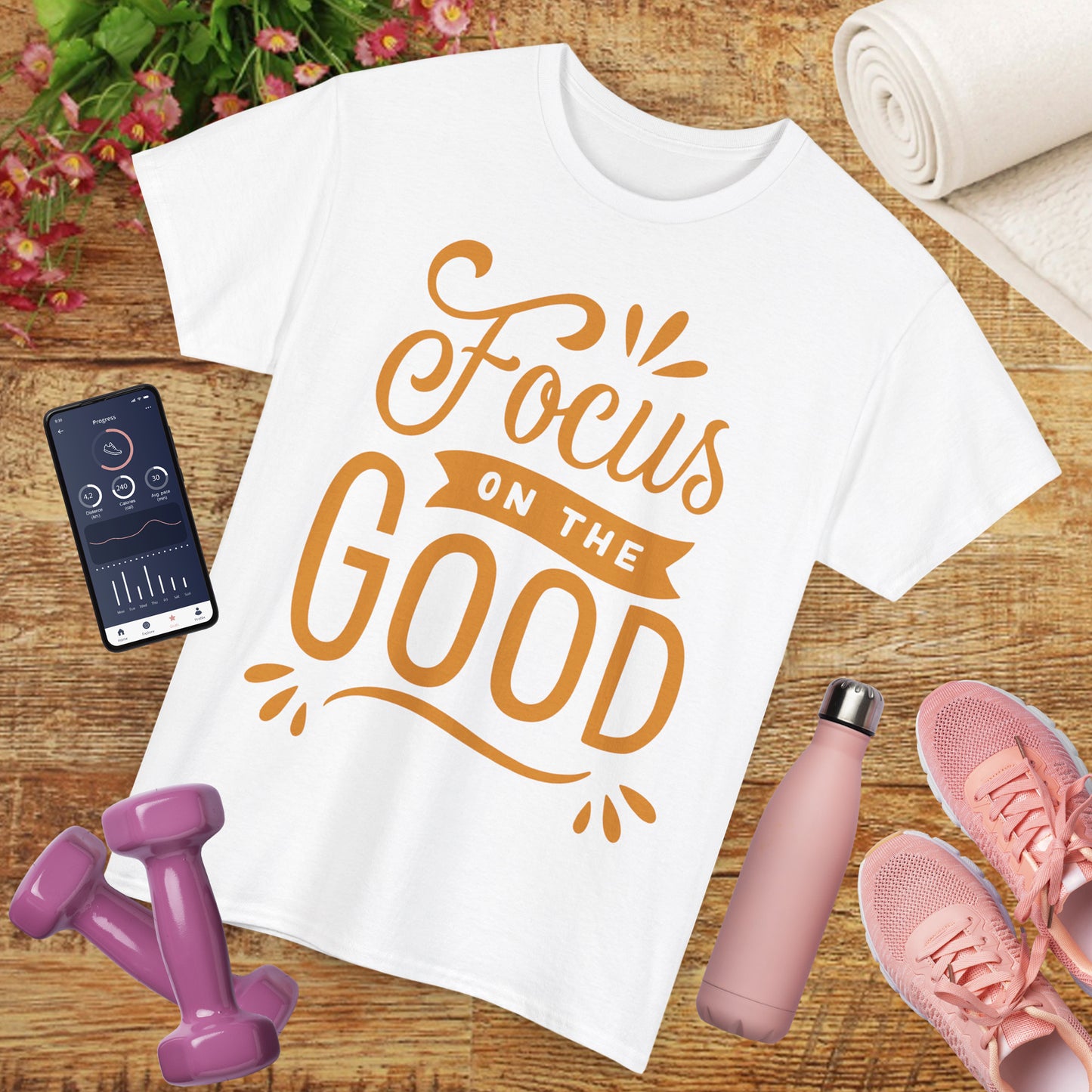 🌞"Goodness Lens" Heavy Cotton Tee - Where Intention Flows, Joy Grows