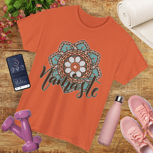 Namaste Vibes- Vintage Mandala Spirit Heavy Cotton Tee
