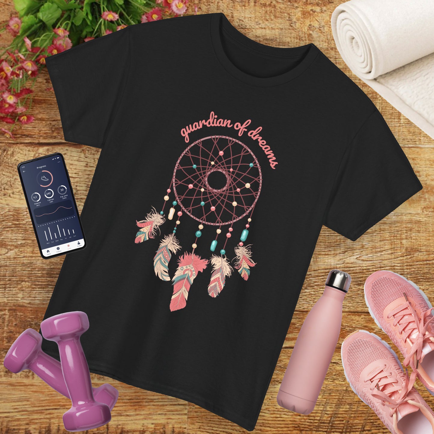"Guardian of Dreams" - Boho Spirit Heavy Cotton Tee