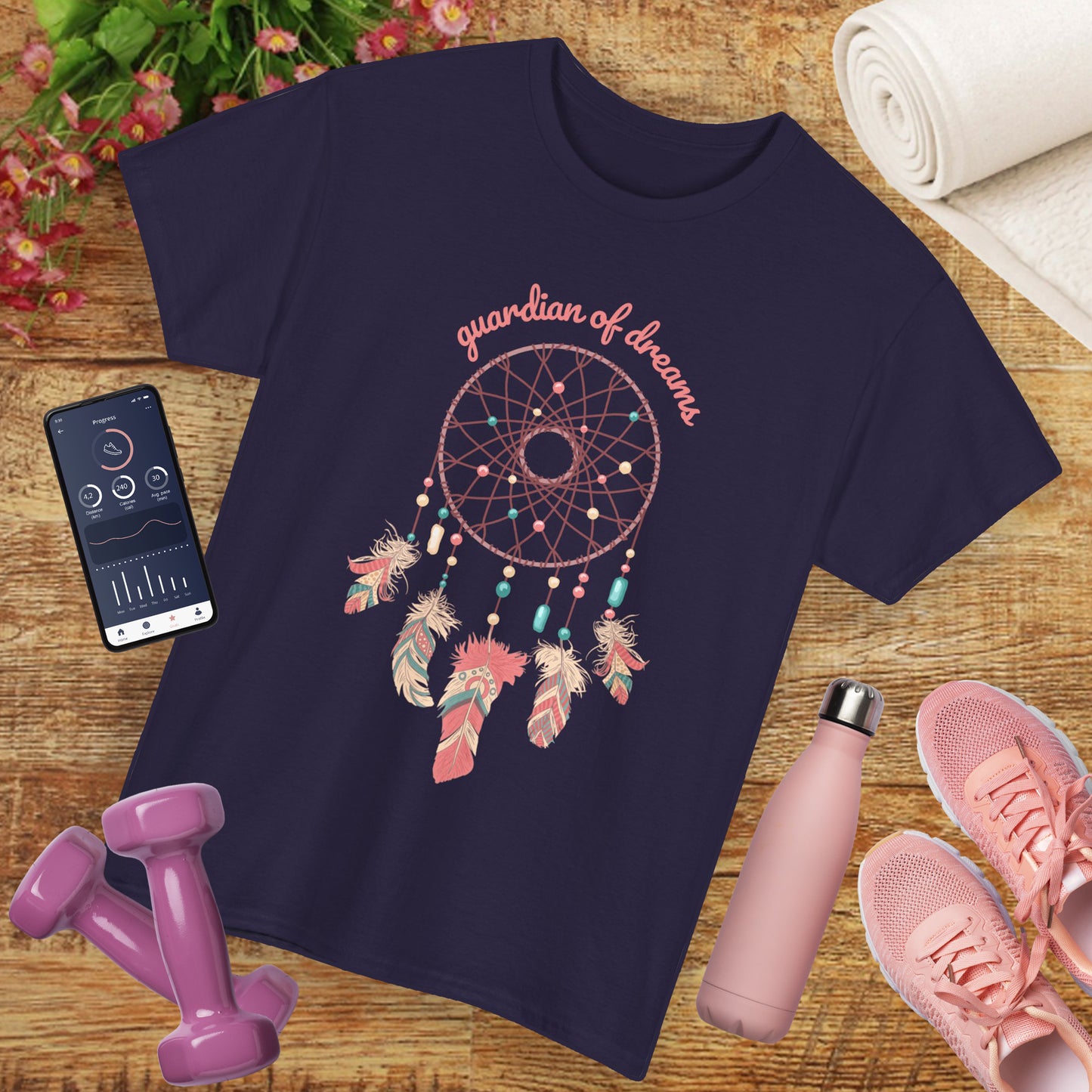 "Guardian of Dreams" - Boho Spirit Heavy Cotton Tee
