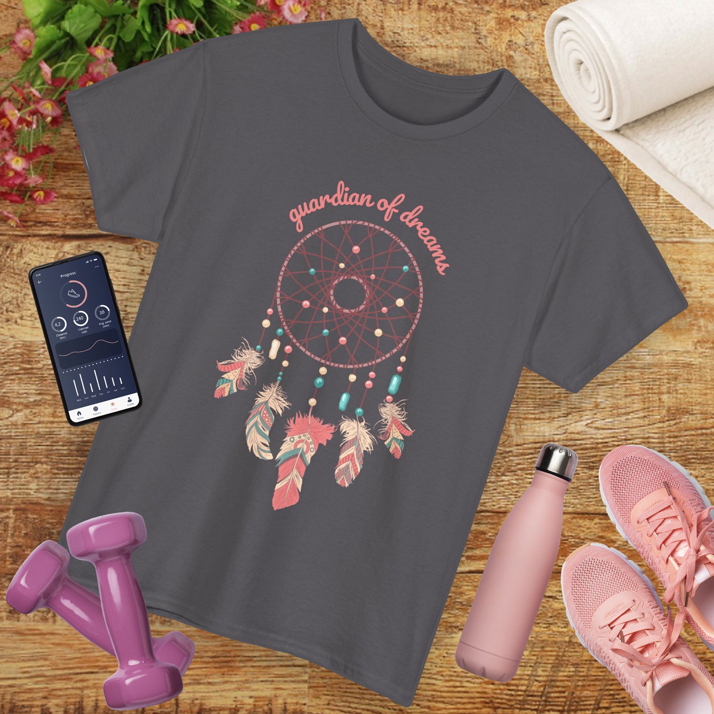 "Guardian of Dreams" - Boho Spirit Heavy Cotton Tee