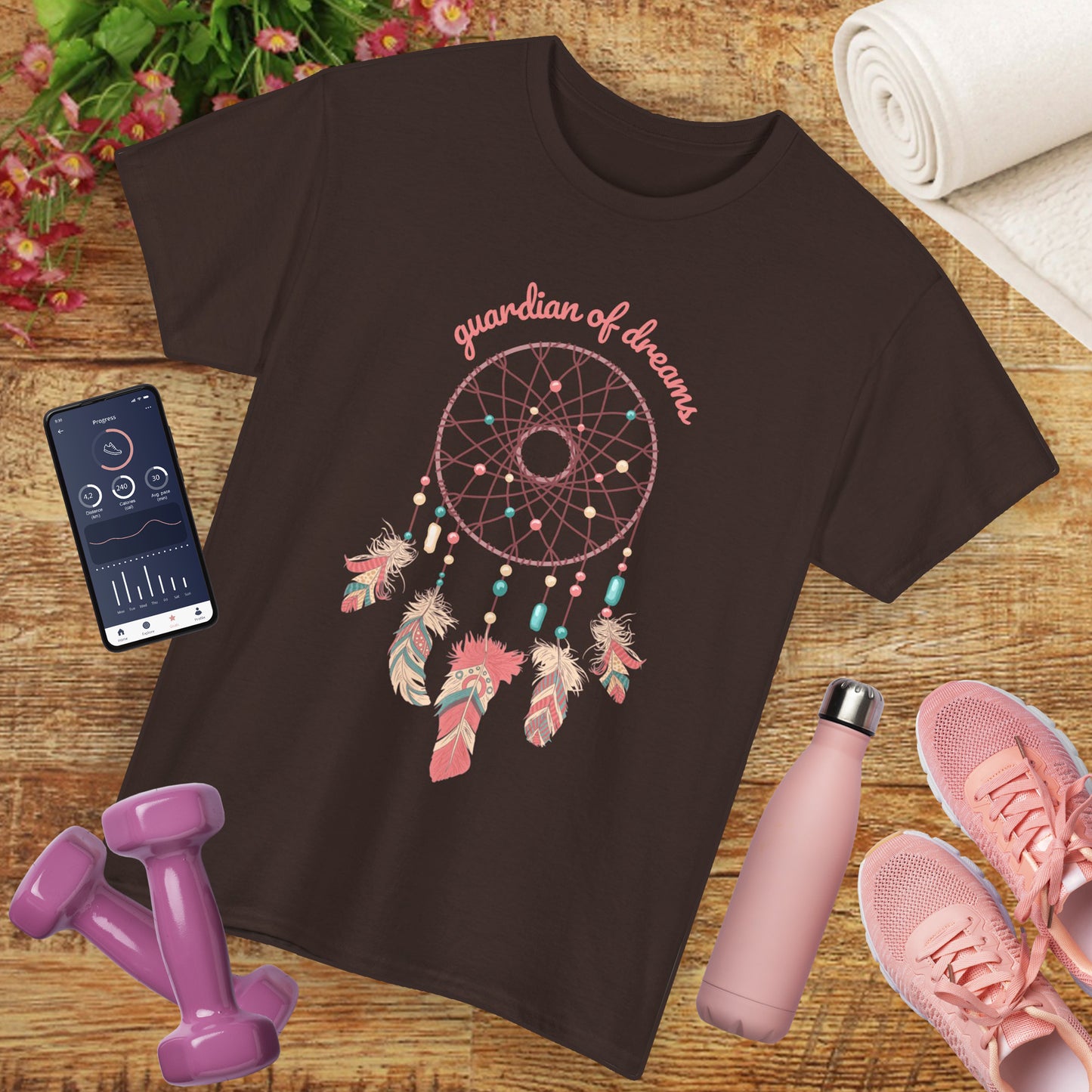 "Guardian of Dreams" - Boho Spirit Heavy Cotton Tee