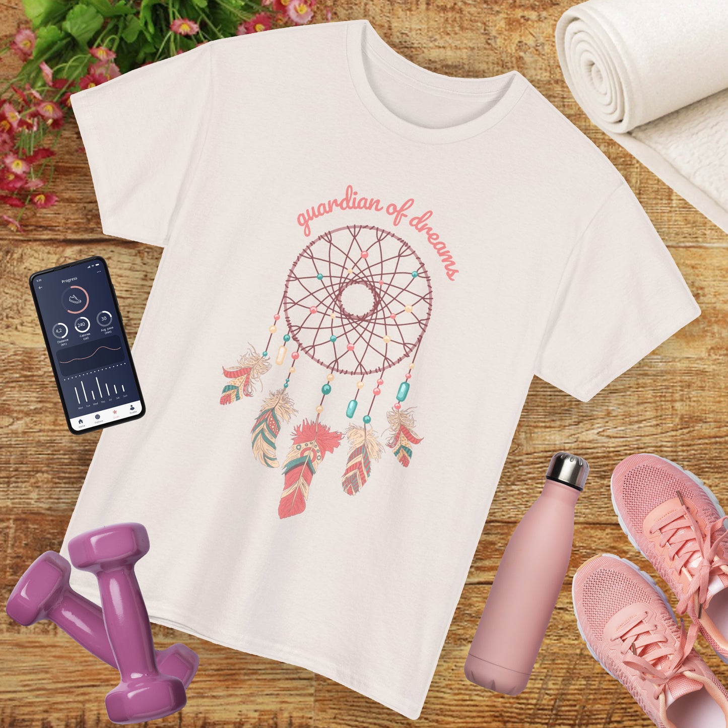 "Guardian of Dreams" - Boho Spirit Heavy Cotton Tee