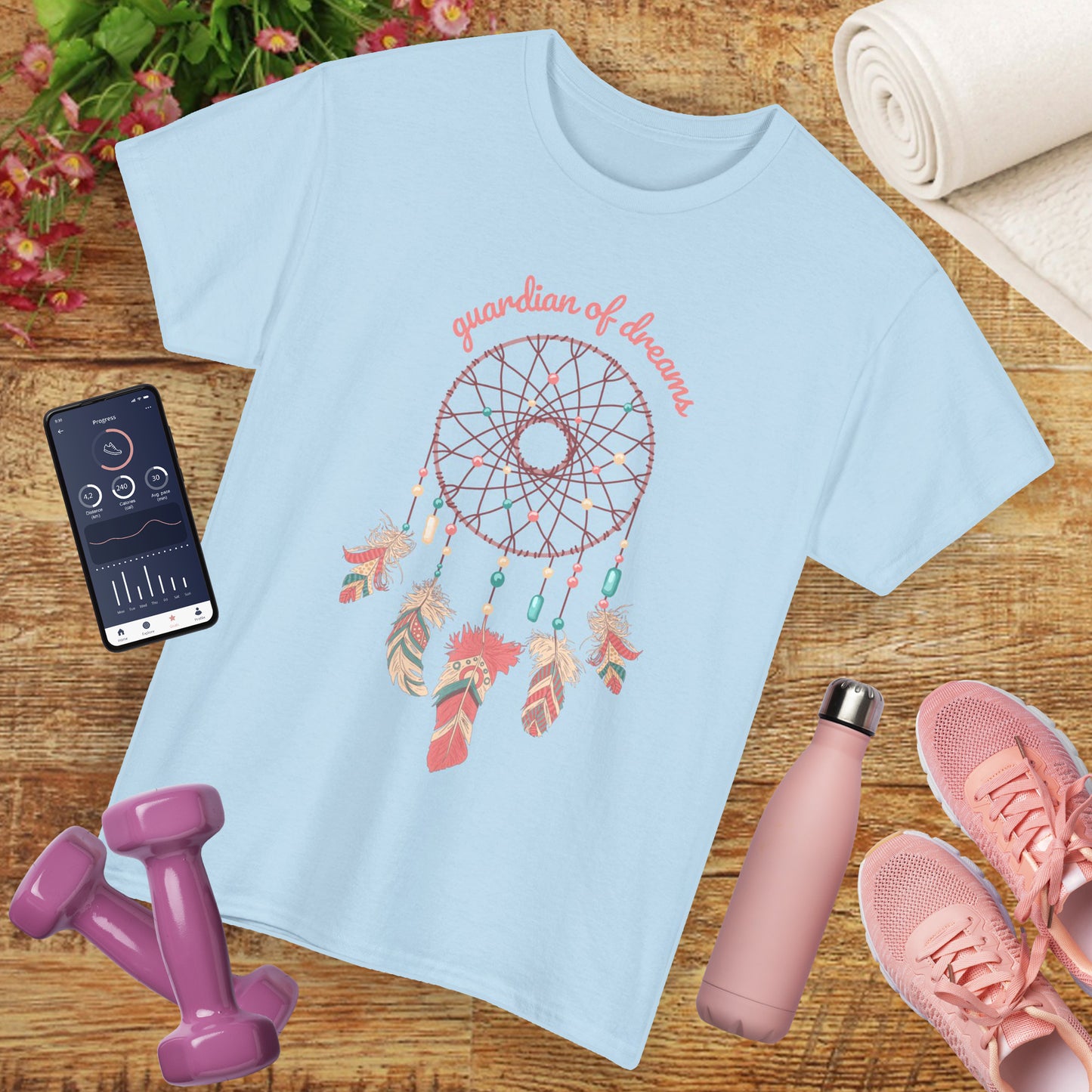 "Guardian of Dreams" - Boho Spirit Heavy Cotton Tee