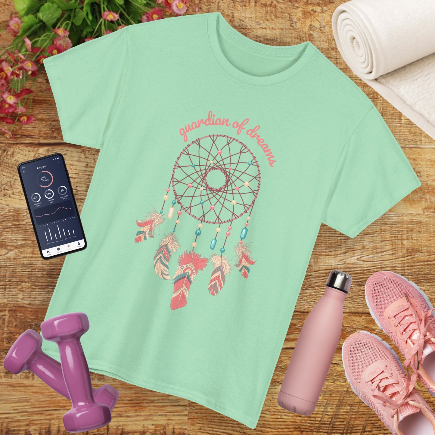 "Guardian of Dreams" - Boho Spirit Heavy Cotton Tee