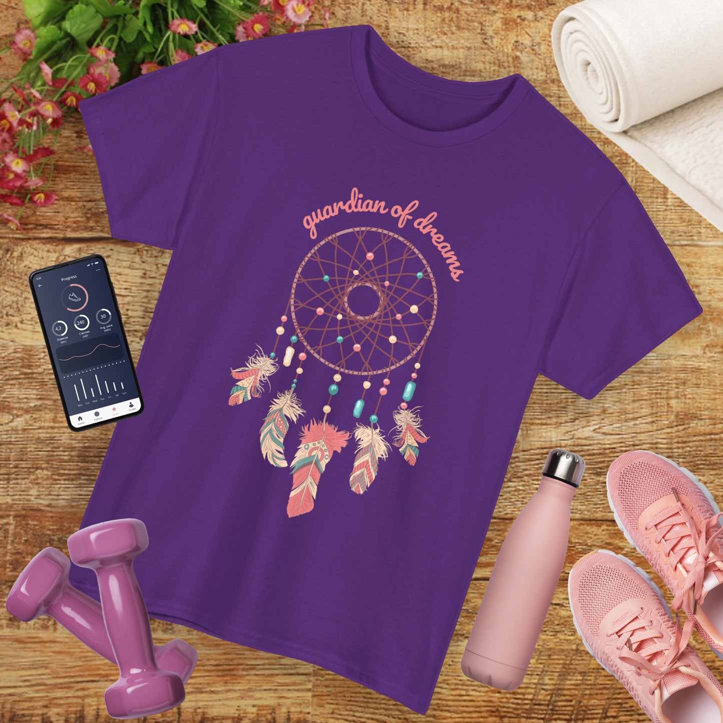 "Guardian of Dreams" - Boho Spirit Heavy Cotton Tee