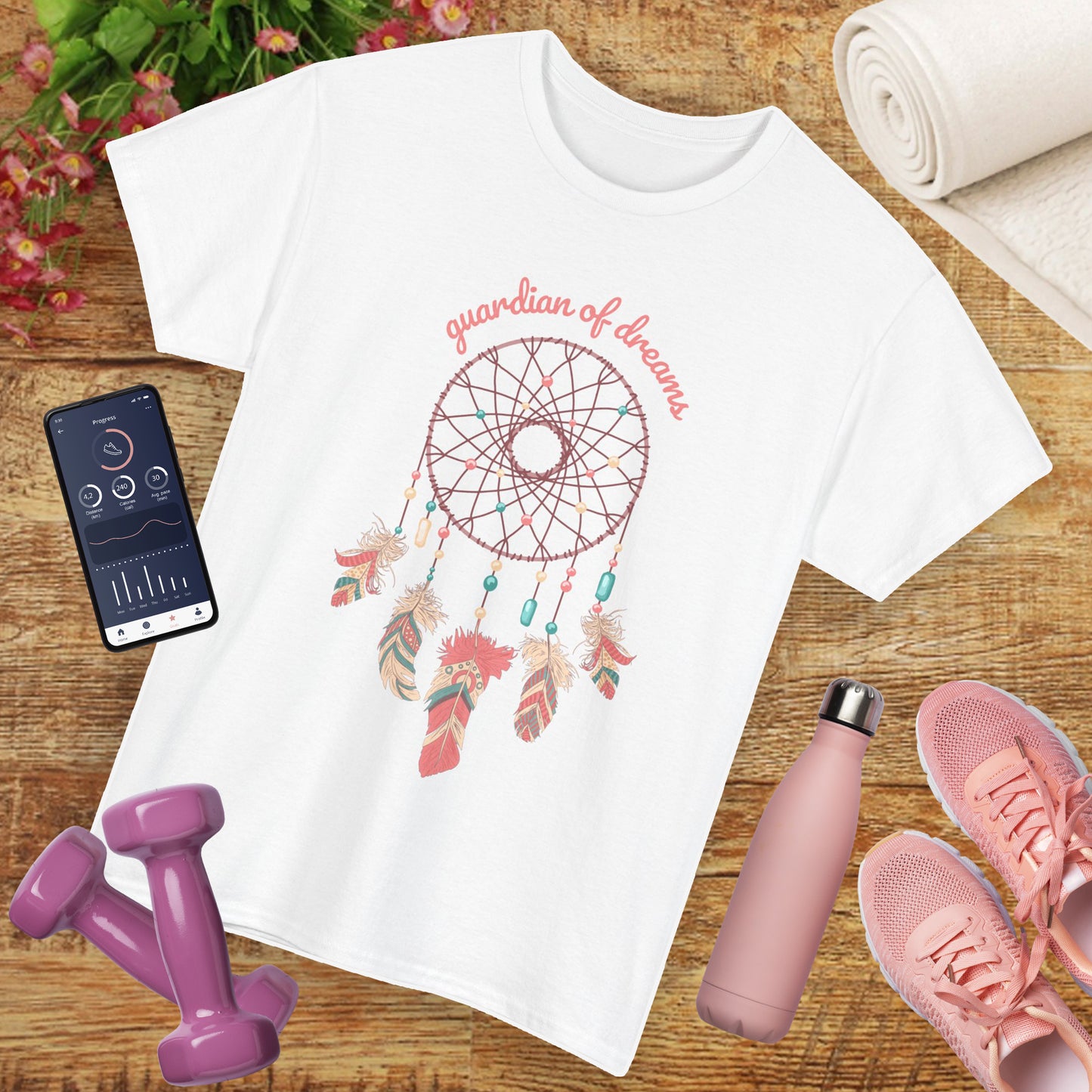 "Guardian of Dreams" - Boho Spirit Heavy Cotton Tee