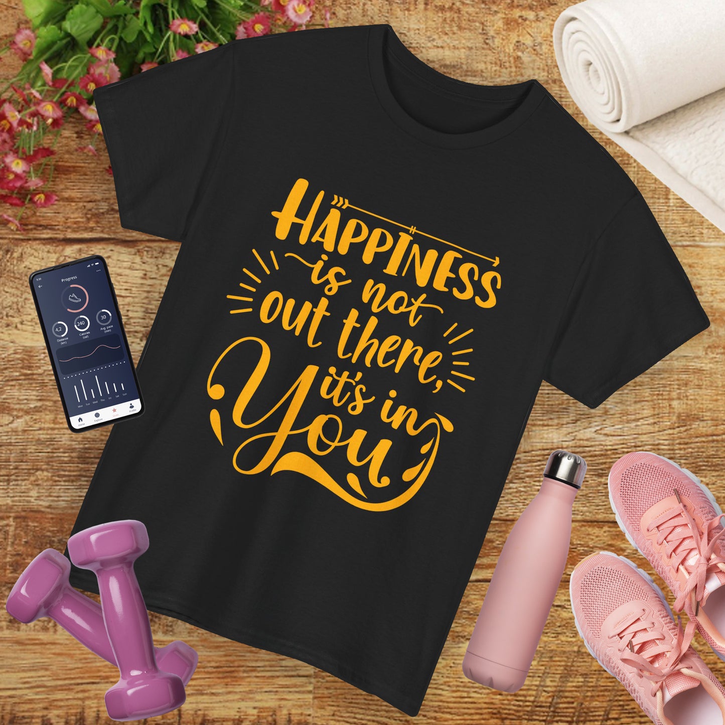Happiness Within Heavy Cotton Tee - Wear Your Joy
