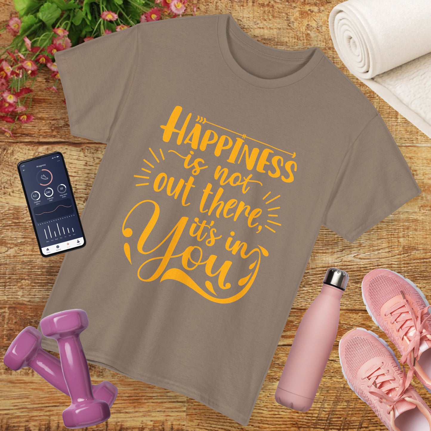 Happiness Within Heavy Cotton Tee - Wear Your Joy