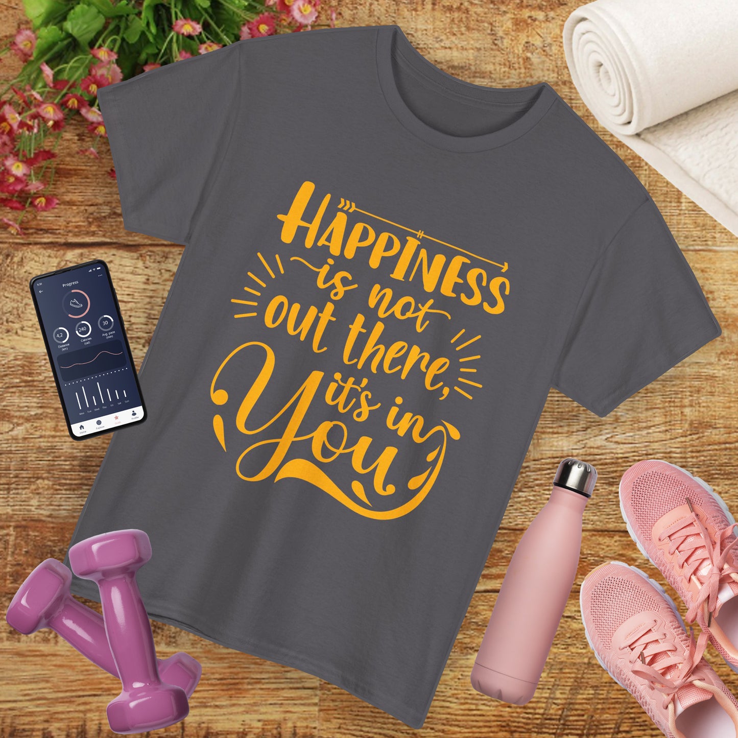 Happiness Within Heavy Cotton Tee - Wear Your Joy