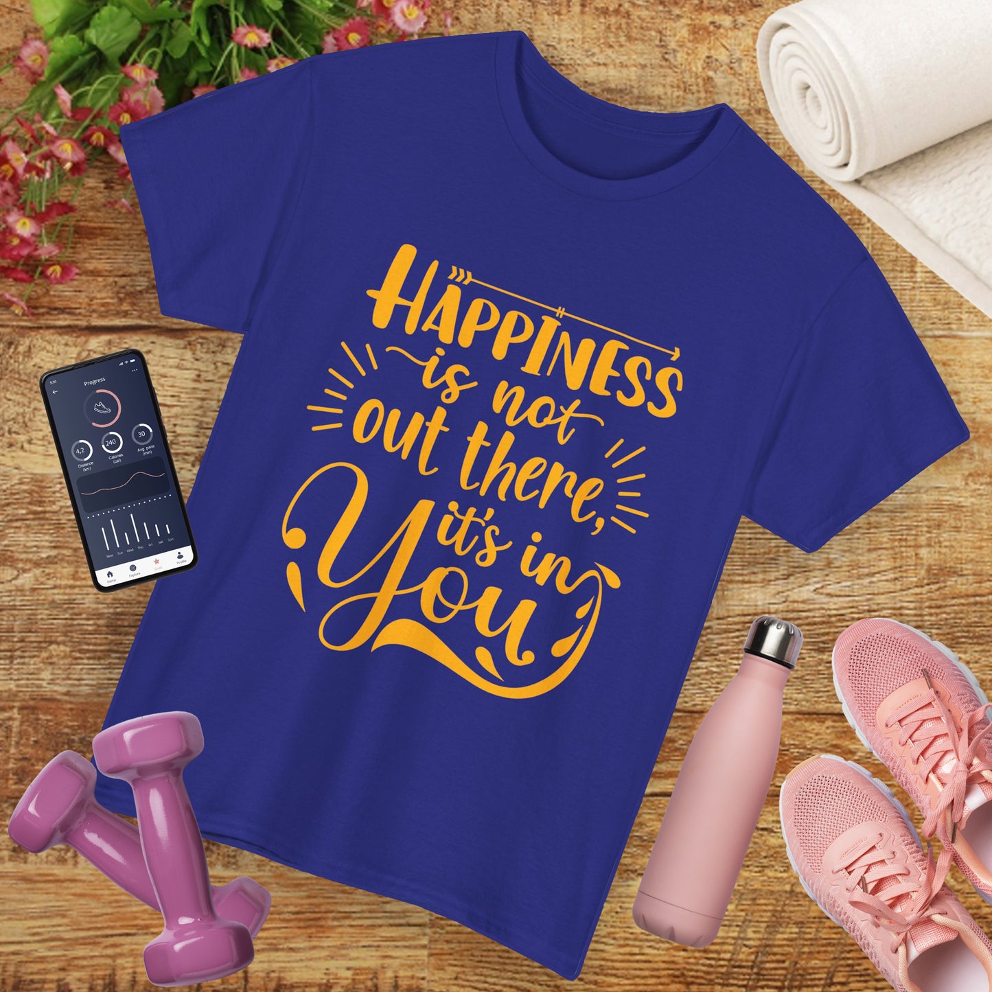 Happiness Within Heavy Cotton Tee - Wear Your Joy