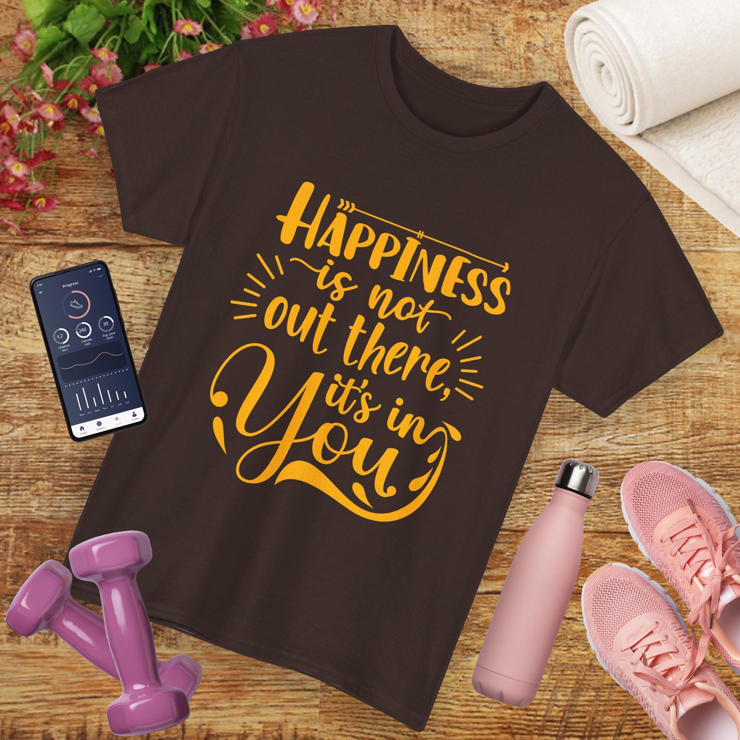 Happiness Within Heavy Cotton Tee - Wear Your Joy