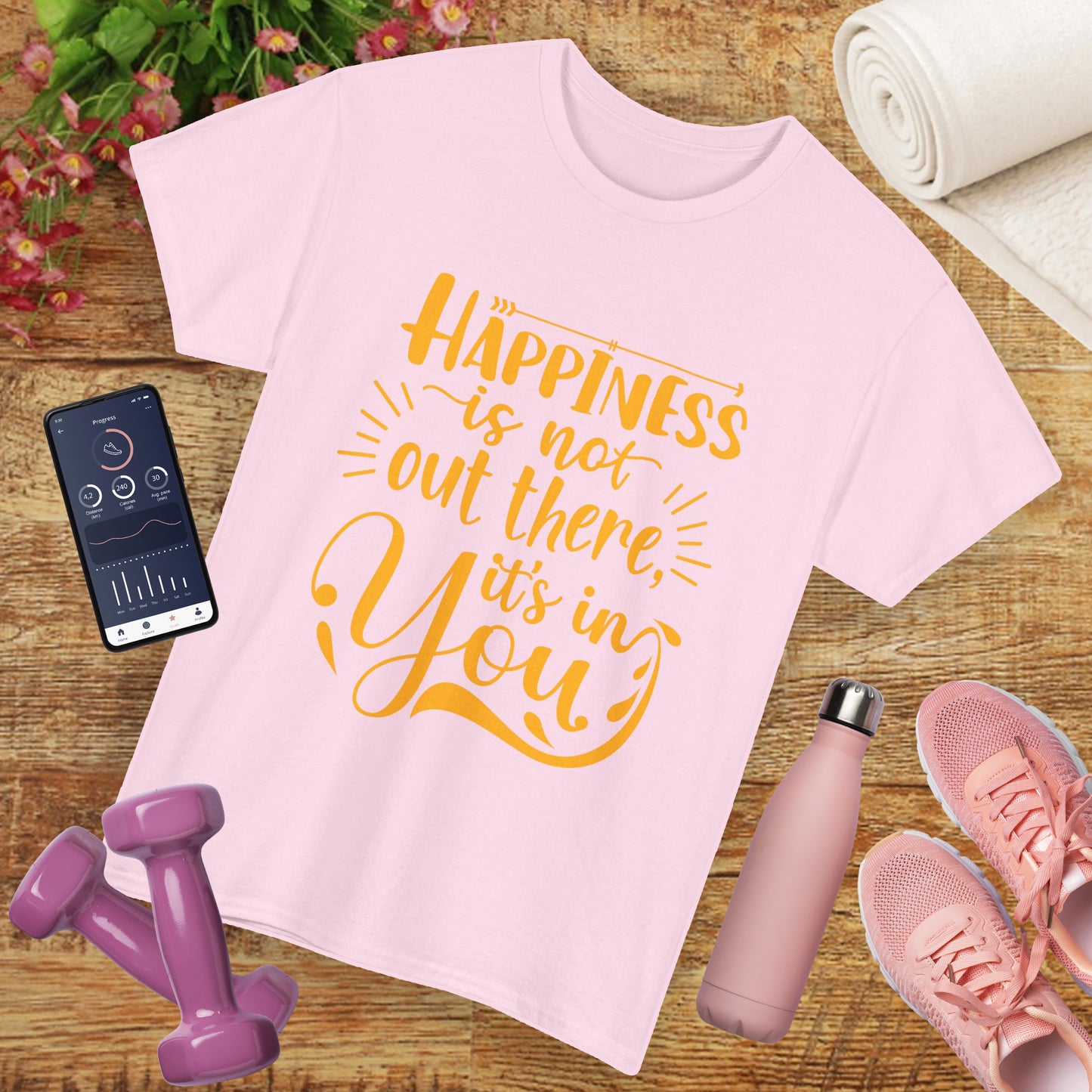 Happiness Within Heavy Cotton Tee - Wear Your Joy