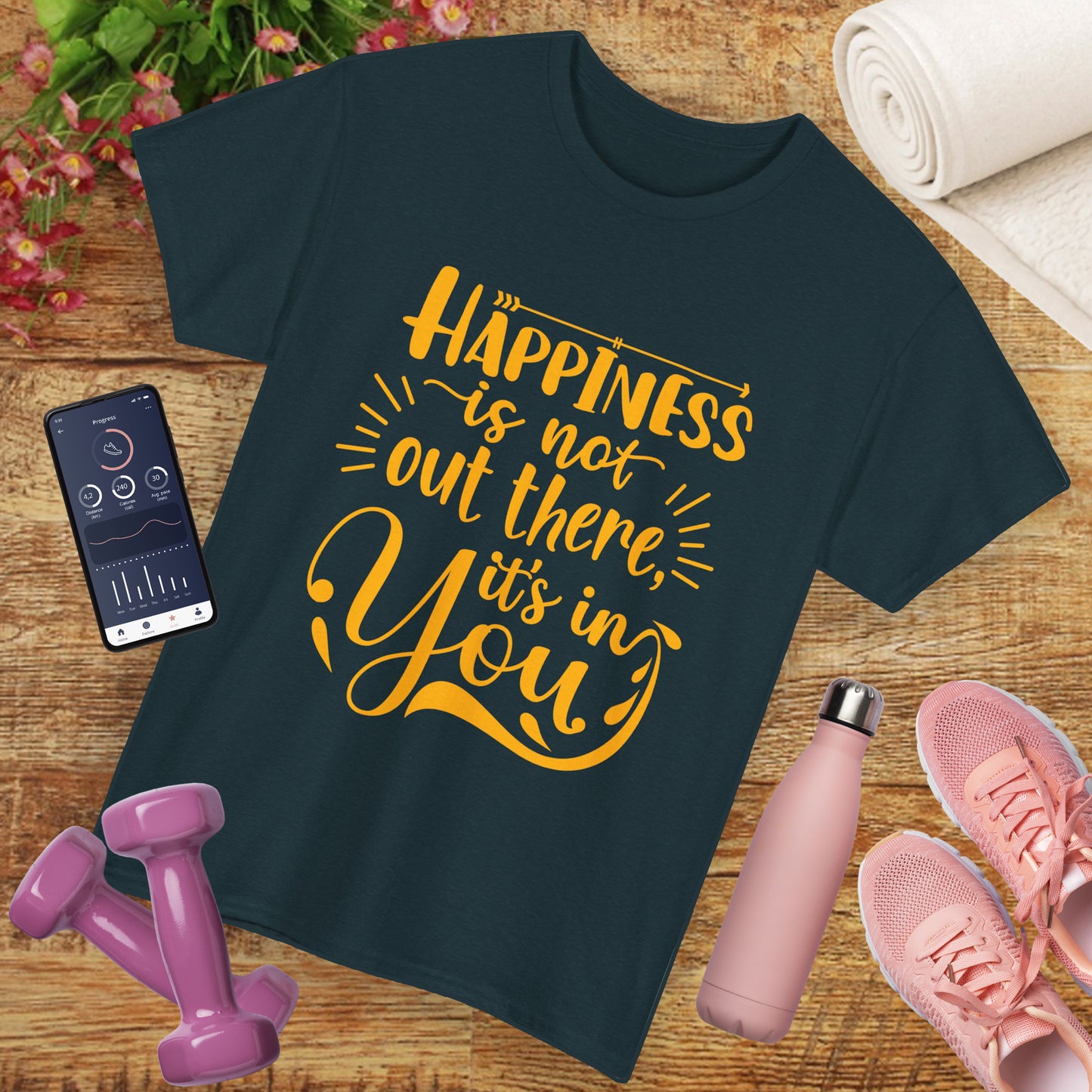 Happiness Within Heavy Cotton Tee - Wear Your Joy