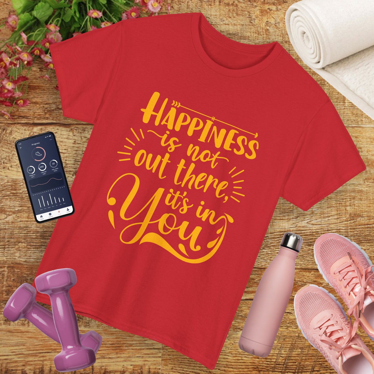 Happiness Within Heavy Cotton Tee - Wear Your Joy