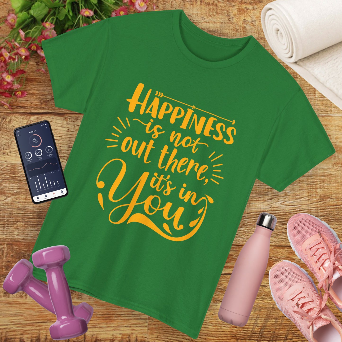 Happiness Within Heavy Cotton Tee - Wear Your Joy