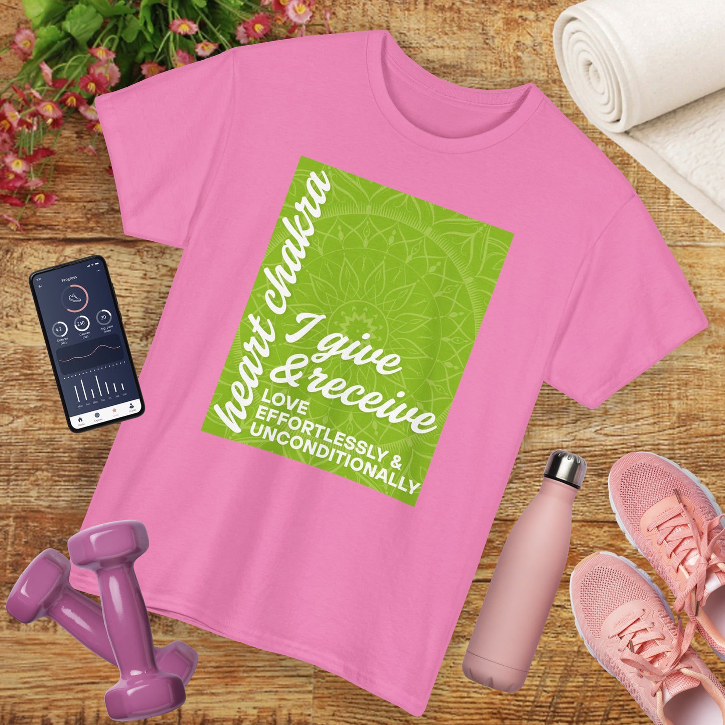 💚Open Heart Heavy Cotton Tee - Love Effortlessly